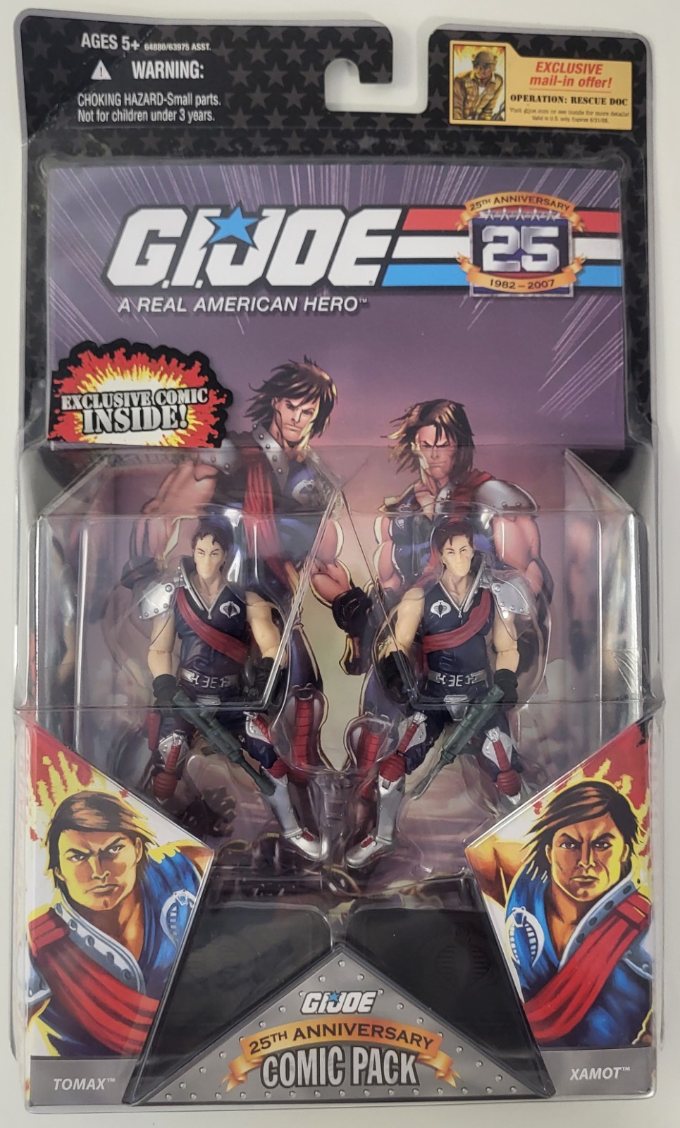 GI JOE 25th Anniversary “TOMAX” & “XAMOT” 2007