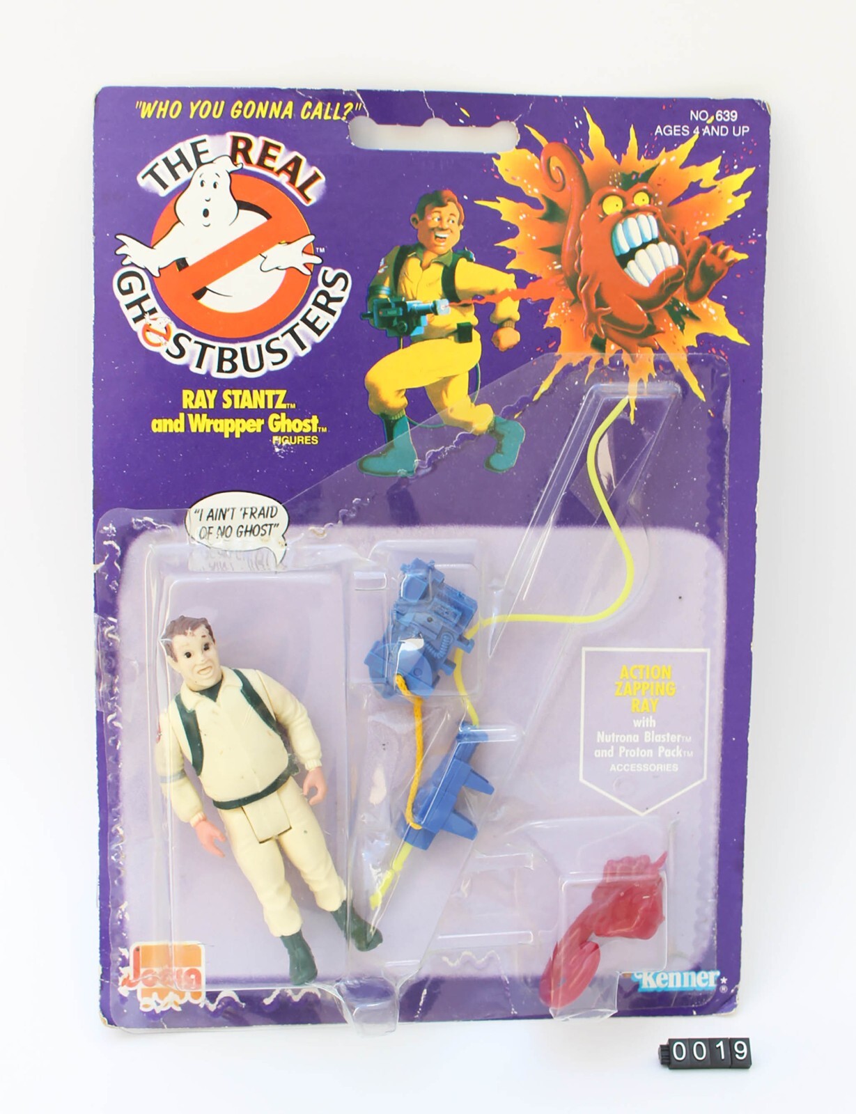 Vintage The Real Ghostbusters Ray Stantz & Wrapper Ghost Kenner Jocsa Argentina