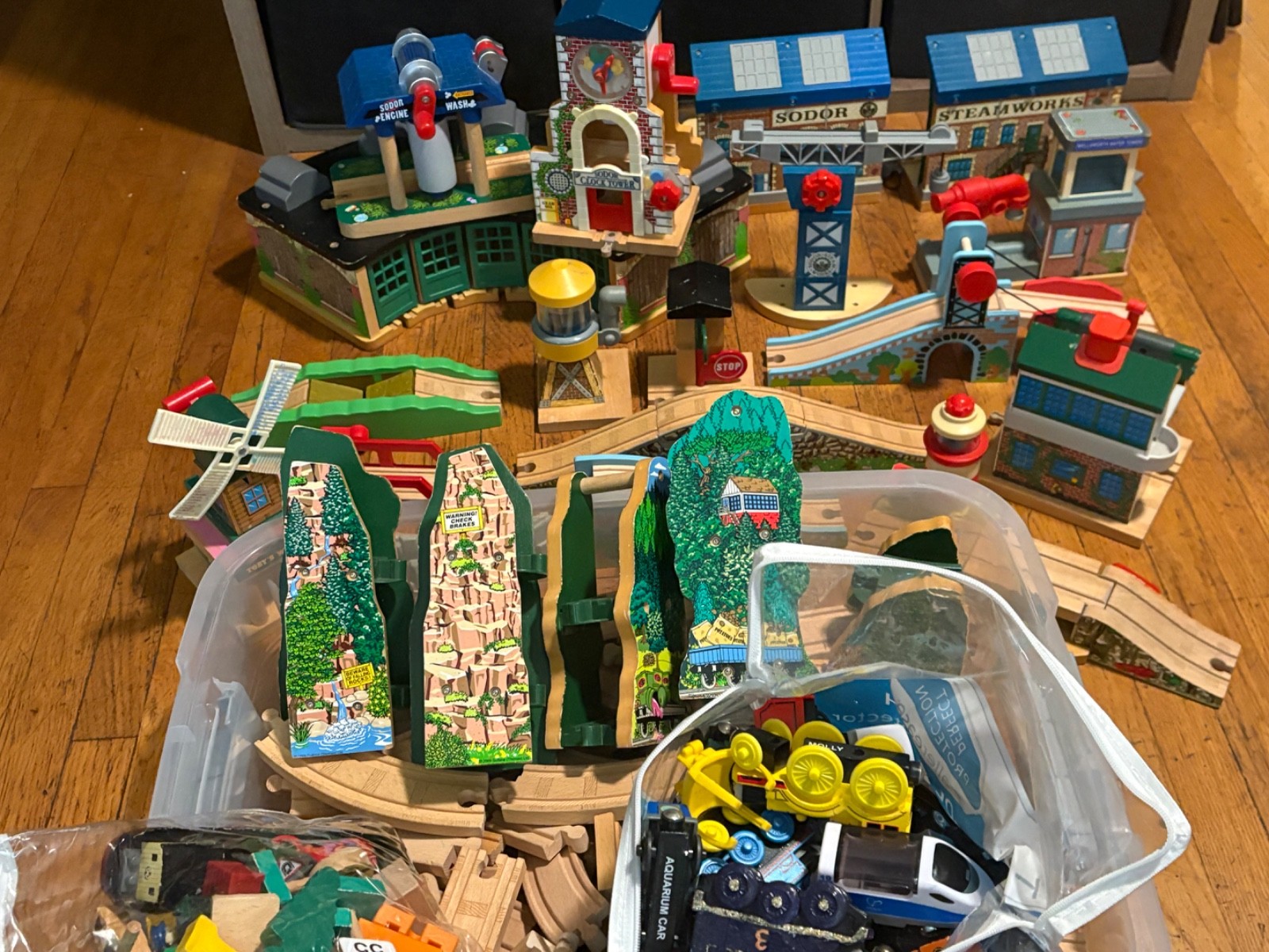 Gullane Learning Curve Train set huge lot 223 pieces read below Thomas tons here