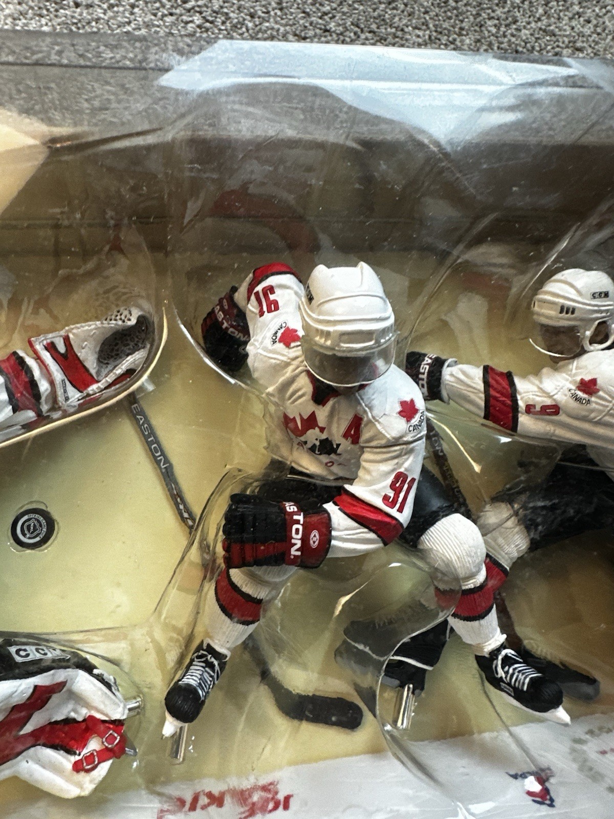Team Canada Olympic Hockey McFarlane Figures – Set of 4 – Lindros Brodeur Sakic