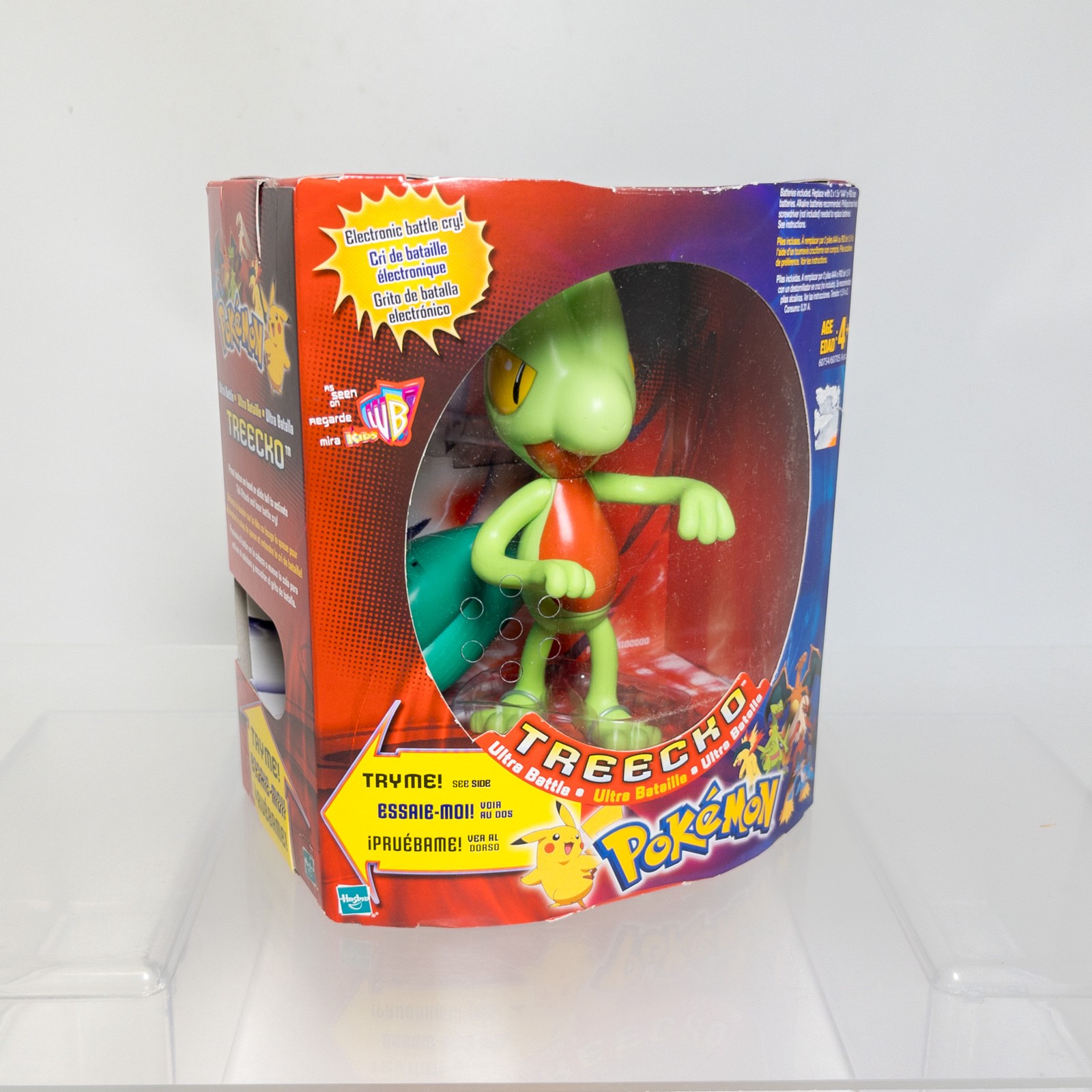 Hasbro – Pokemon Electronic Battle Cry Figure – TREECKO *NM – NEEDS BATTERIES*