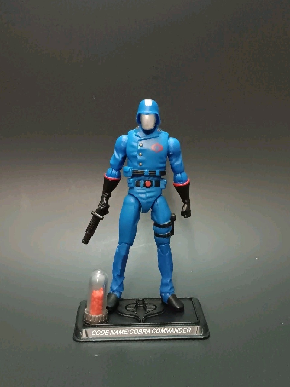 GI Joe Cobra Commander w/ MASS Device Element 4&Prime; 1/18 Figure 25th Anniversary