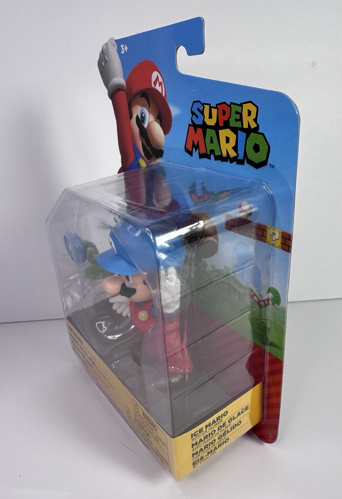 Super Mario « ICE MARIO W/ICE FLOWER » Action Figure 4in Jakks PACIFIC