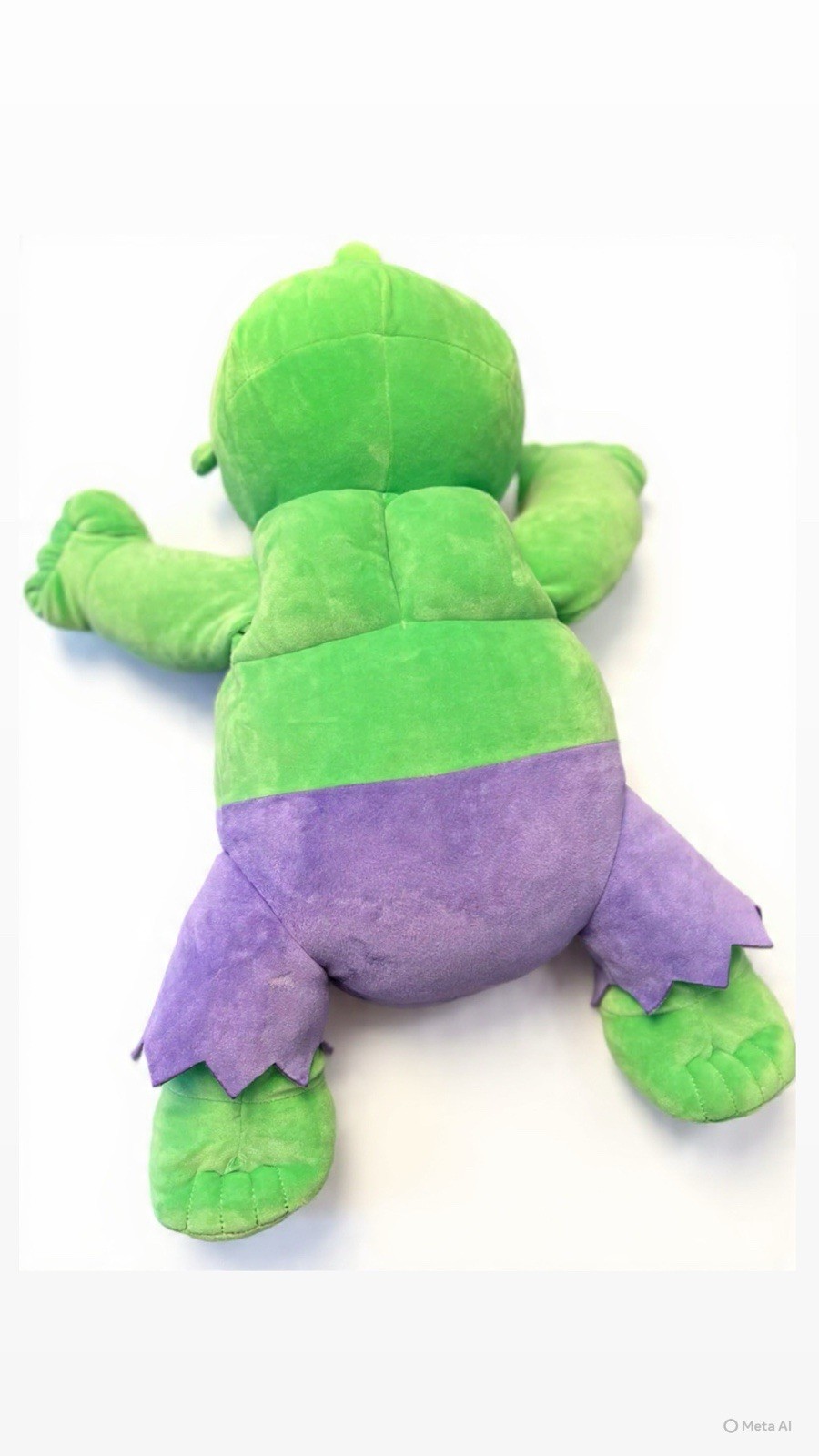Marvel Hulk Cuddleez Plush – Large, 22–24 inches, Very Good Condition