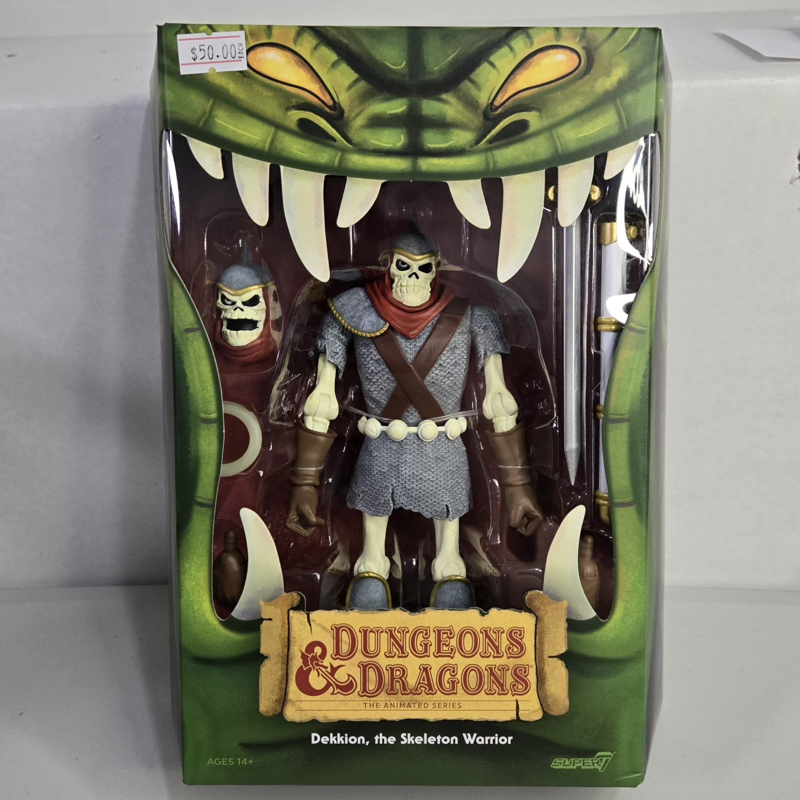 Dungeons & Dragons Animated Series Dekkion Skeleton Warrior – Super 7 Ultimates