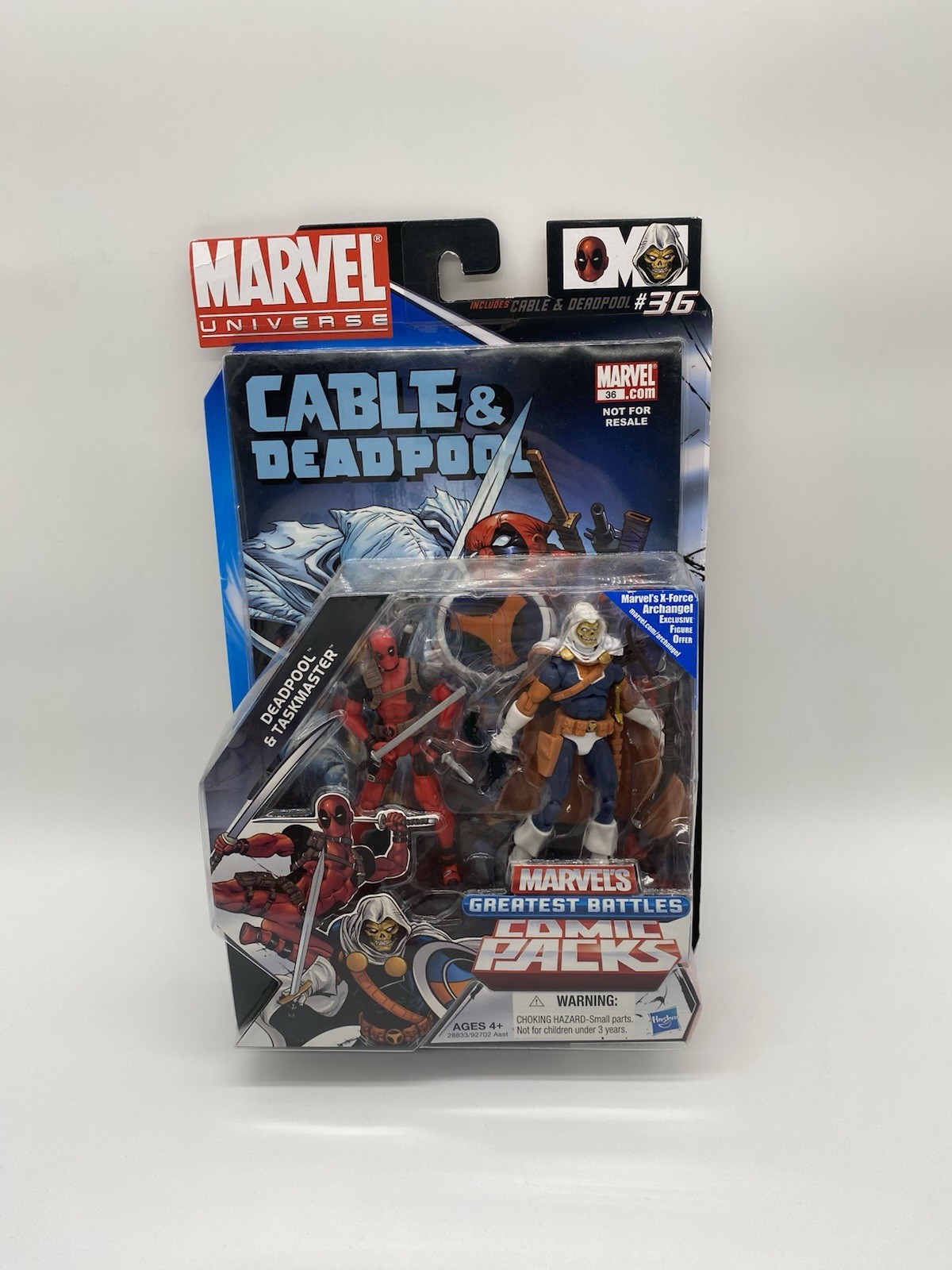 Marvel Universe Comic Packs Deadpool Taskmaster New Figure Cable Deadpool #36
