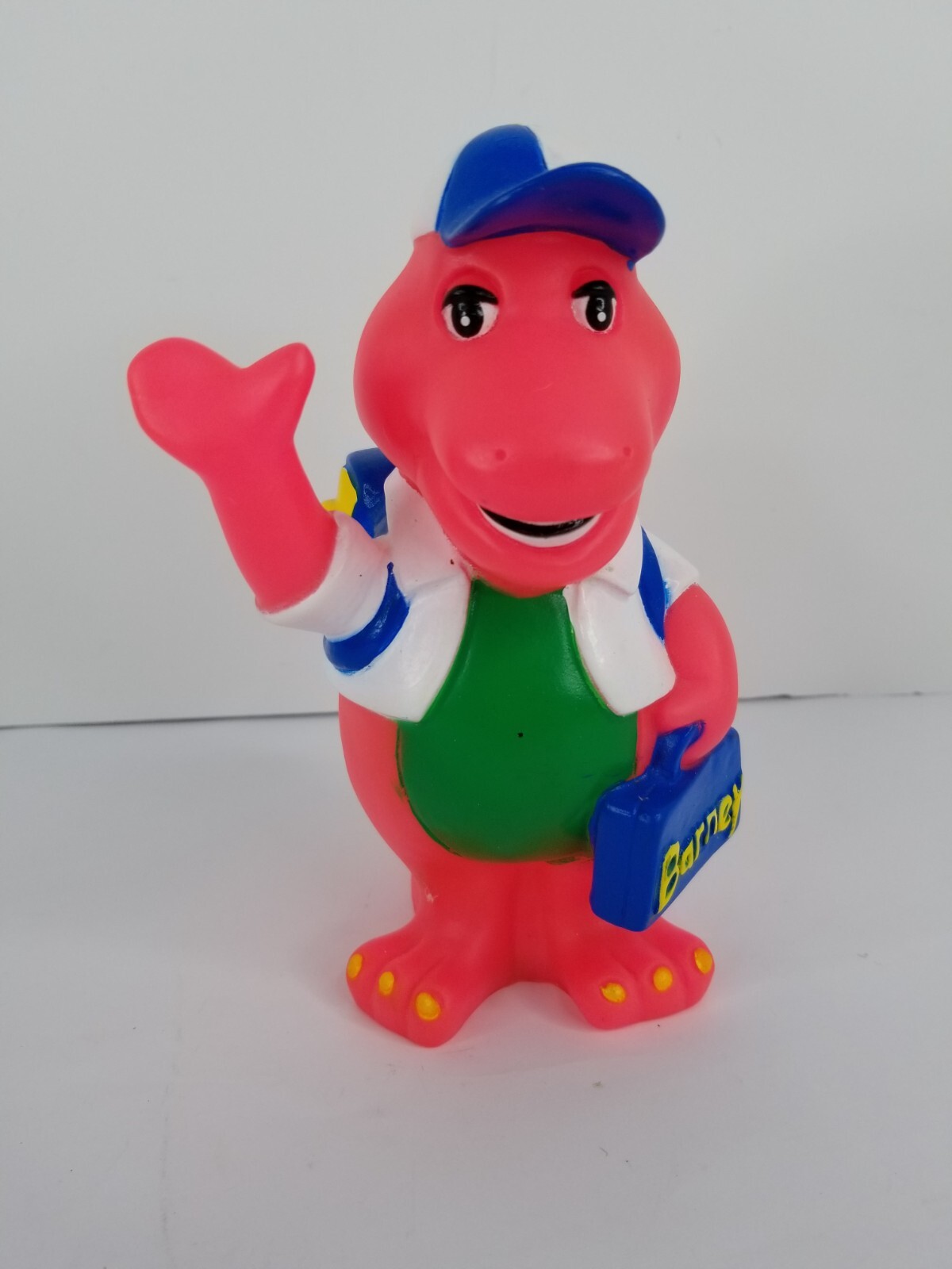 Vintage 1990&rsquo;s Barney Piggy Bank (Pink Color) Back to School