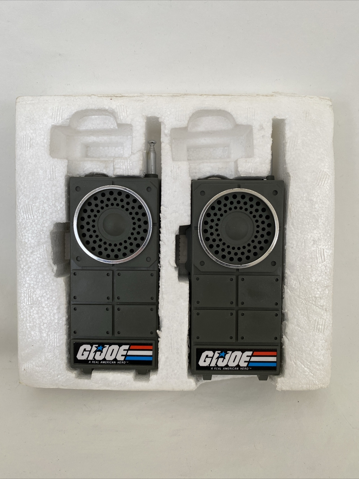 Hasbro 1982 GI JOE 2 SOLID STATE WALKIE TALKIES Open Box #30007 VGC RARE!
