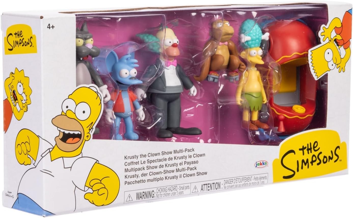 The Simpsons 2.5 Inch Figure Multipack Krusty The Clown Show Set Free Shipping