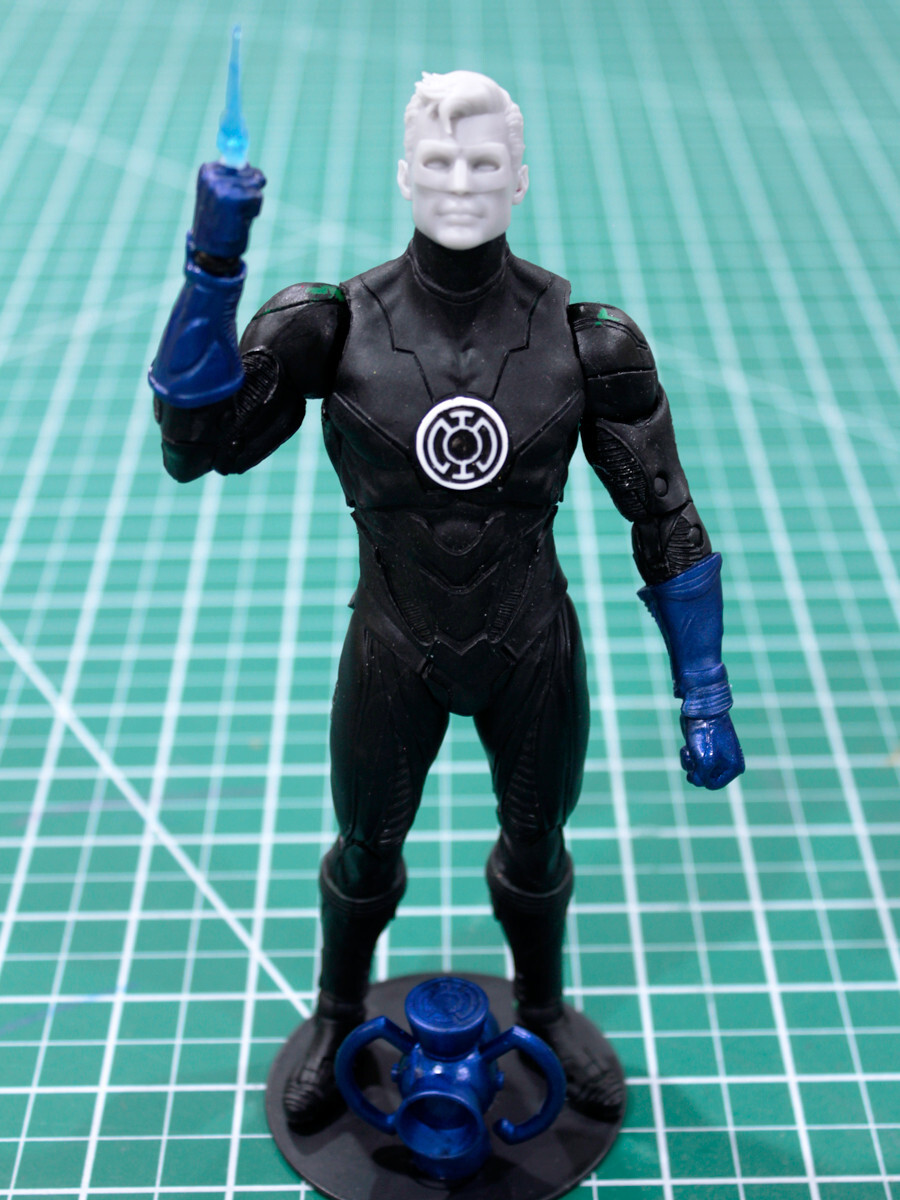 Custom Blue Lantern Corps kit for 1:10 Scale Figure Lantern gauntlet Mcfarlane