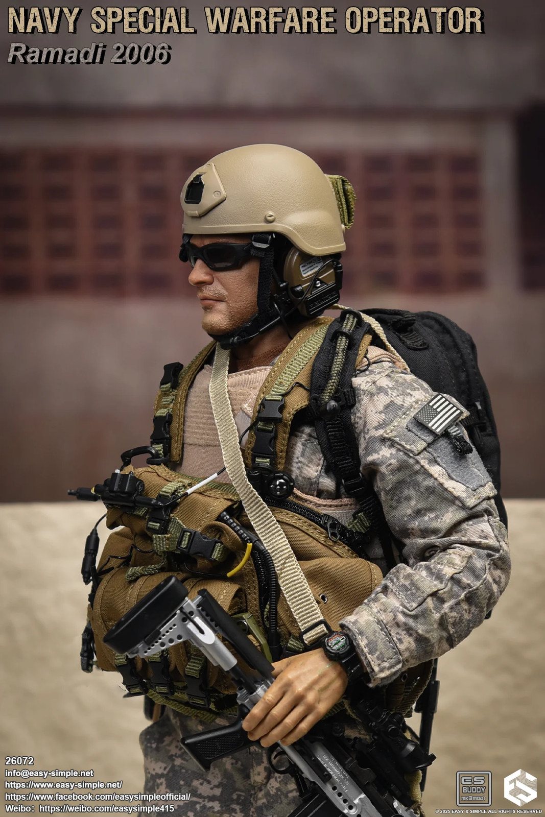 1:6 scale Easy & Simple NSW Operator Radio w/ Headset for 12&Prime; Figures