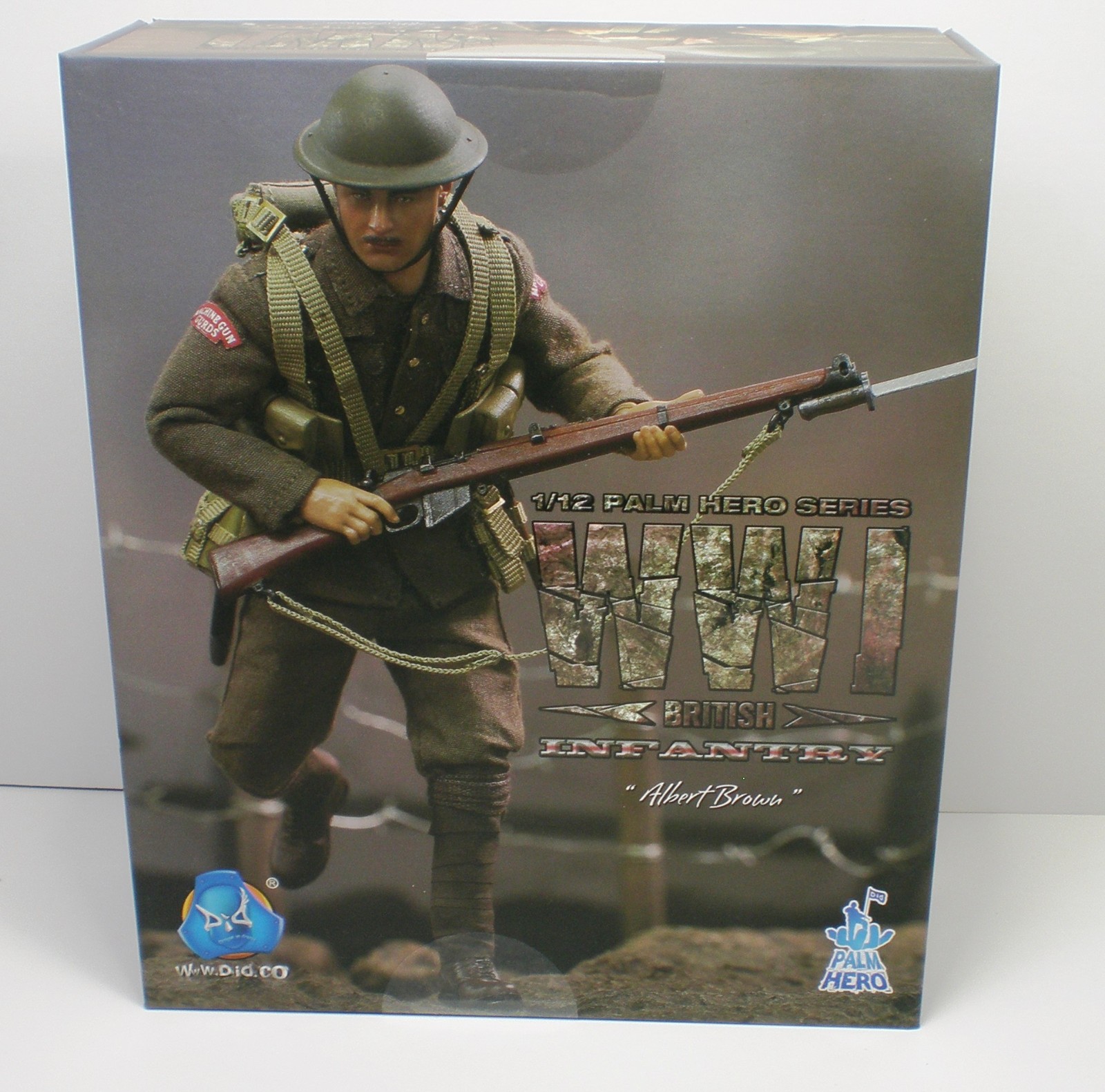 1/12 Scale British WWI, Infantry Man, Albert Brown, Palm Heroes, DID