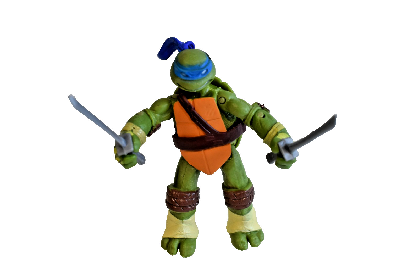 Teenage Mutant Ninja Turtles 4.5&Prime; Leonardo Action Figure Viacom 2012 READ