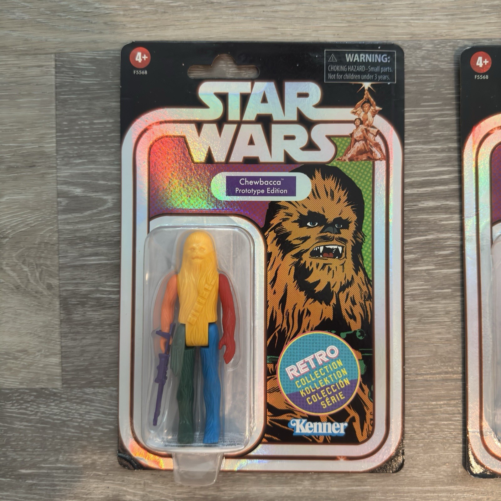 Star Wars Retro Chewbacca Prototype Edition Set 6 Colors Kenner Hasbro Lot