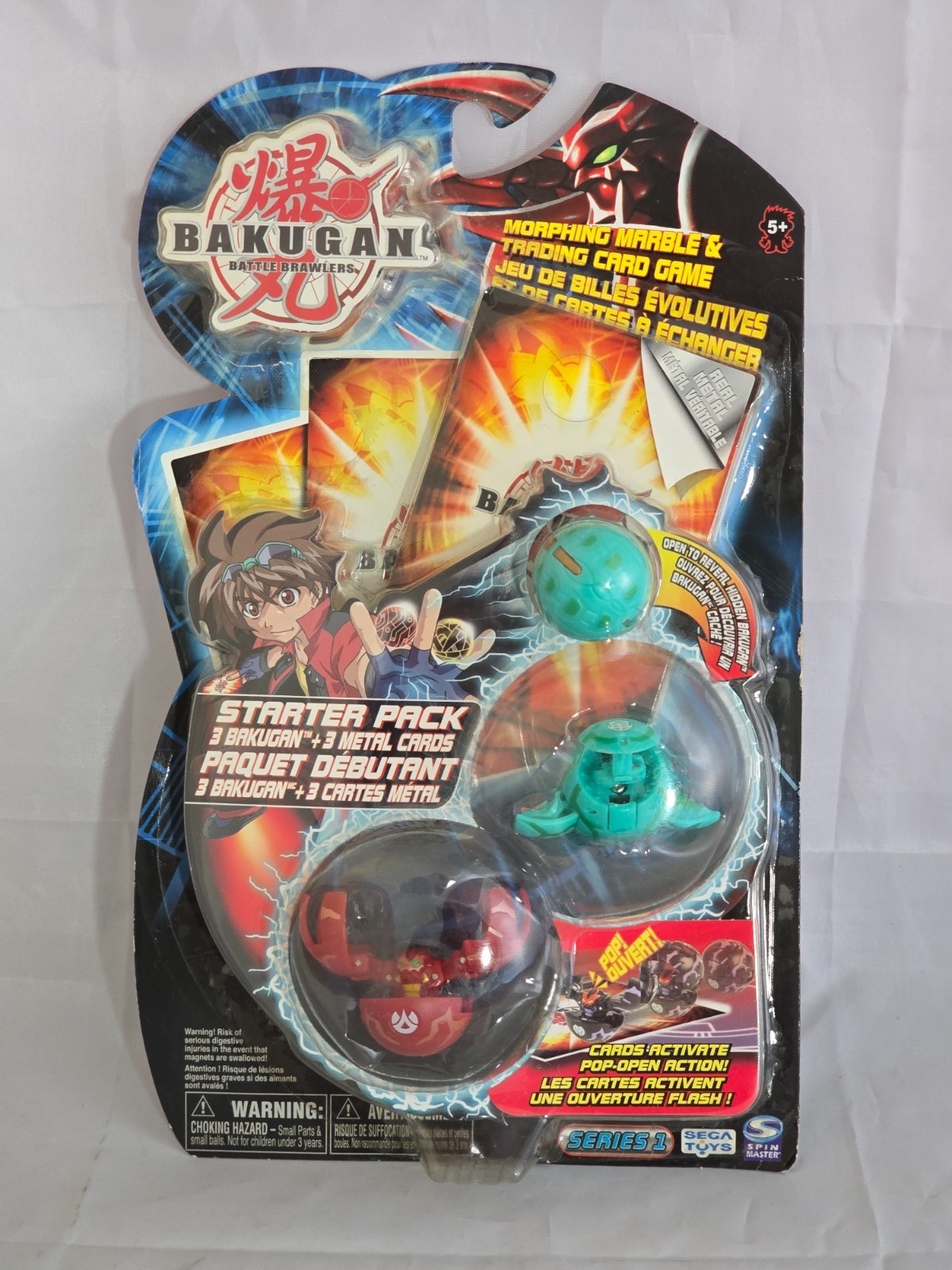 Bakugan Battle Brawlers Series 1 Starter Pack 2007 Stinglash Saurus Fear Ripper
