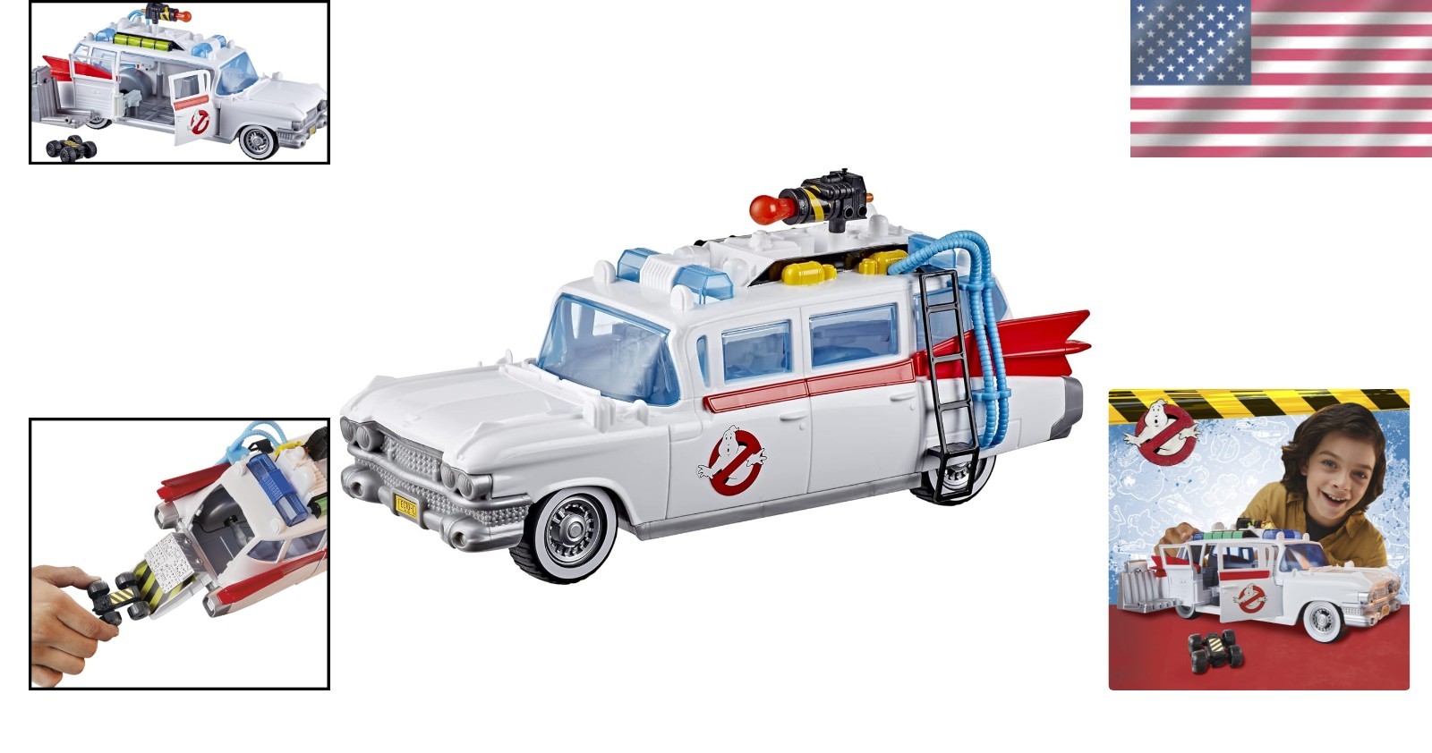 Interactive Ecto-1 Playset for Kids – Complete with Blaster and Accessories