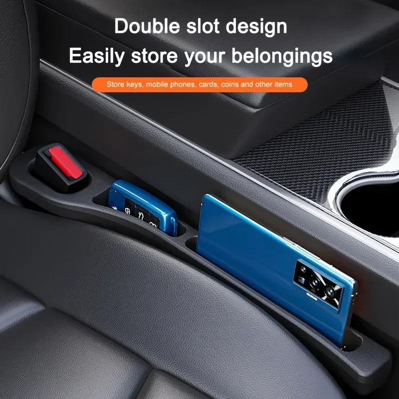 2pcs Pair Universal Car Seat Gap Plug Strip Side Seam Car Gap Filler Leak Proof