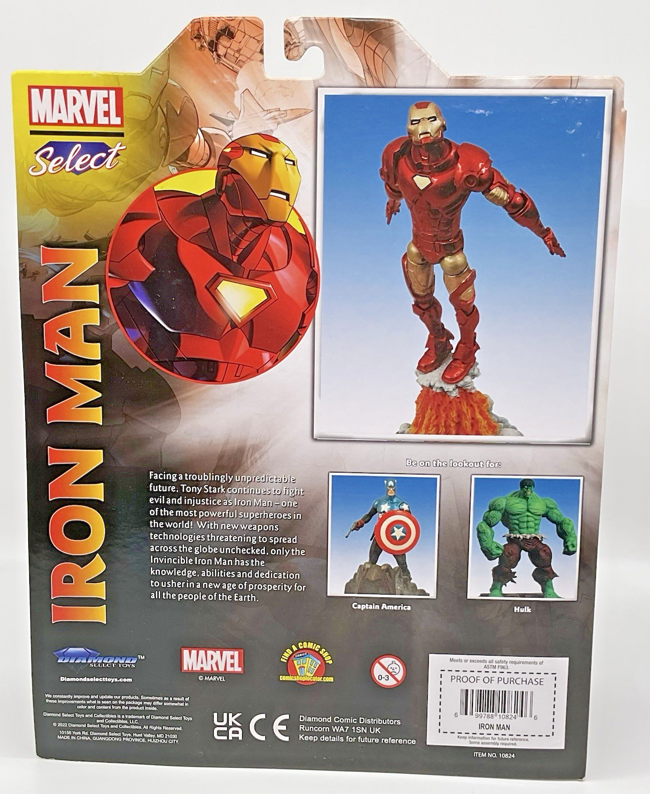 Marvel Select Iron Man Action Figure Diamond Select Toys Collector&rsquo;s Edit 7 inch
