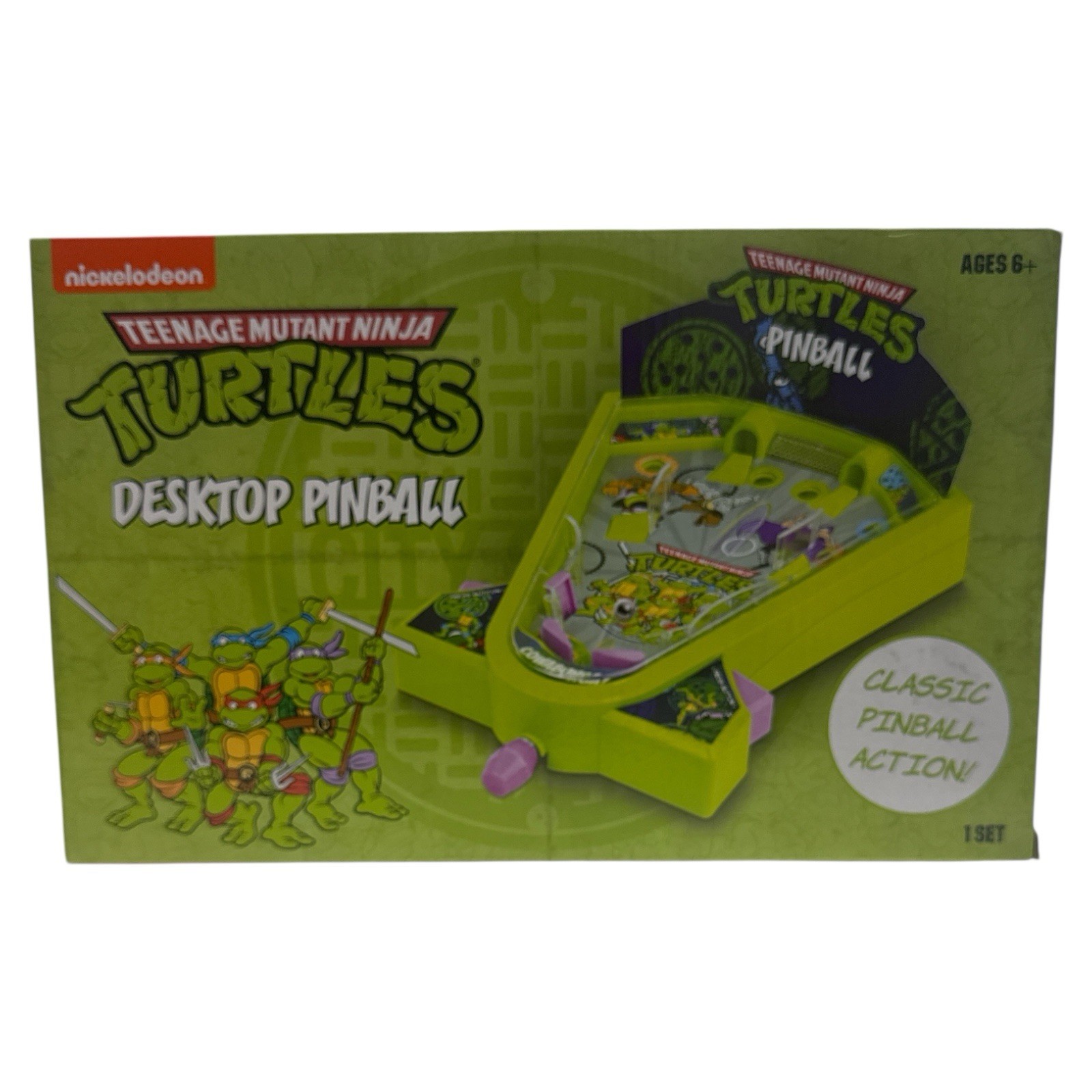 Teenage Mutant Ninja Turtles Table Top Desktop Pinball Game TMNT Brand New!