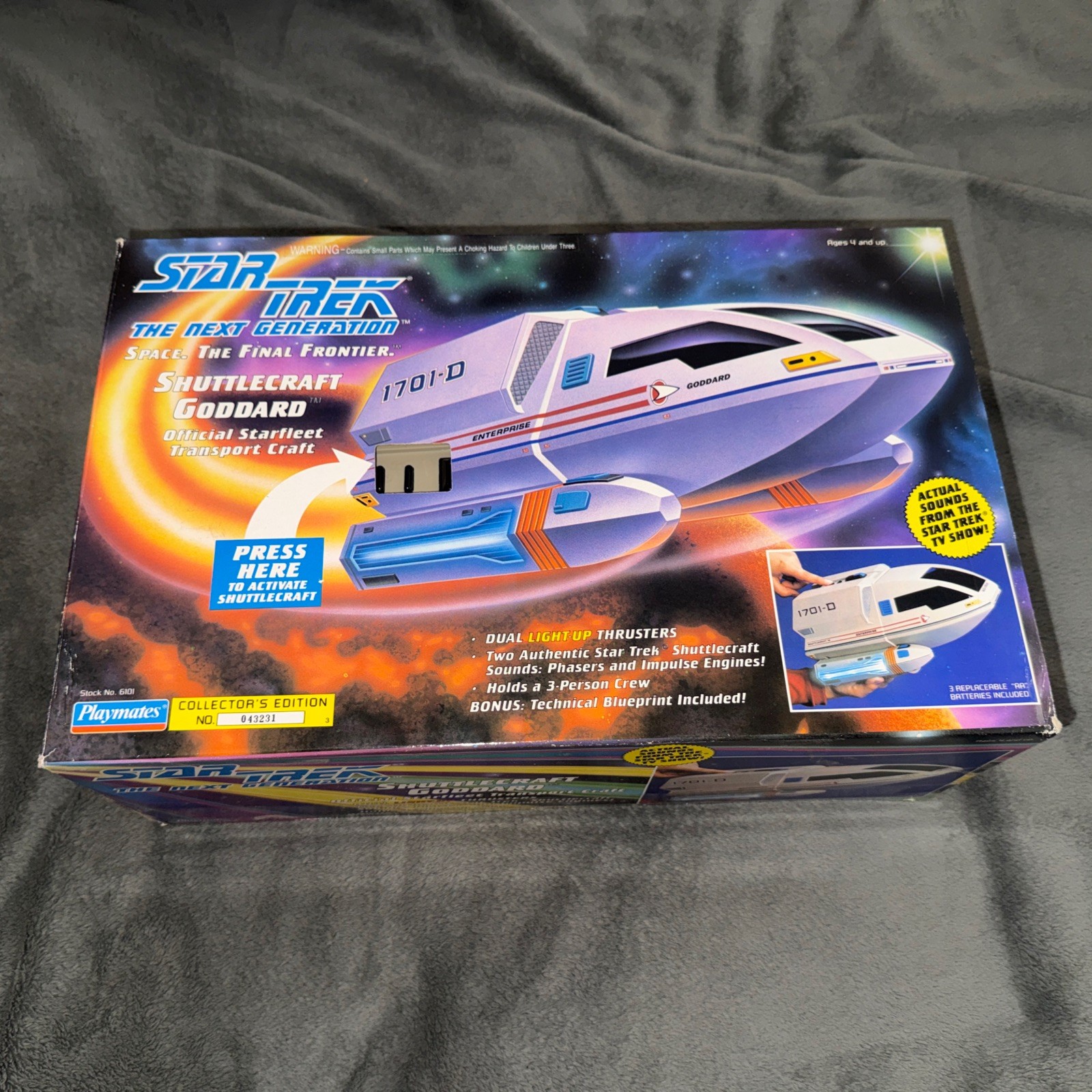 1992 Star Trek Next Generation Shuttlecraft Goddard Collector&rsquo;s Edition Playmate