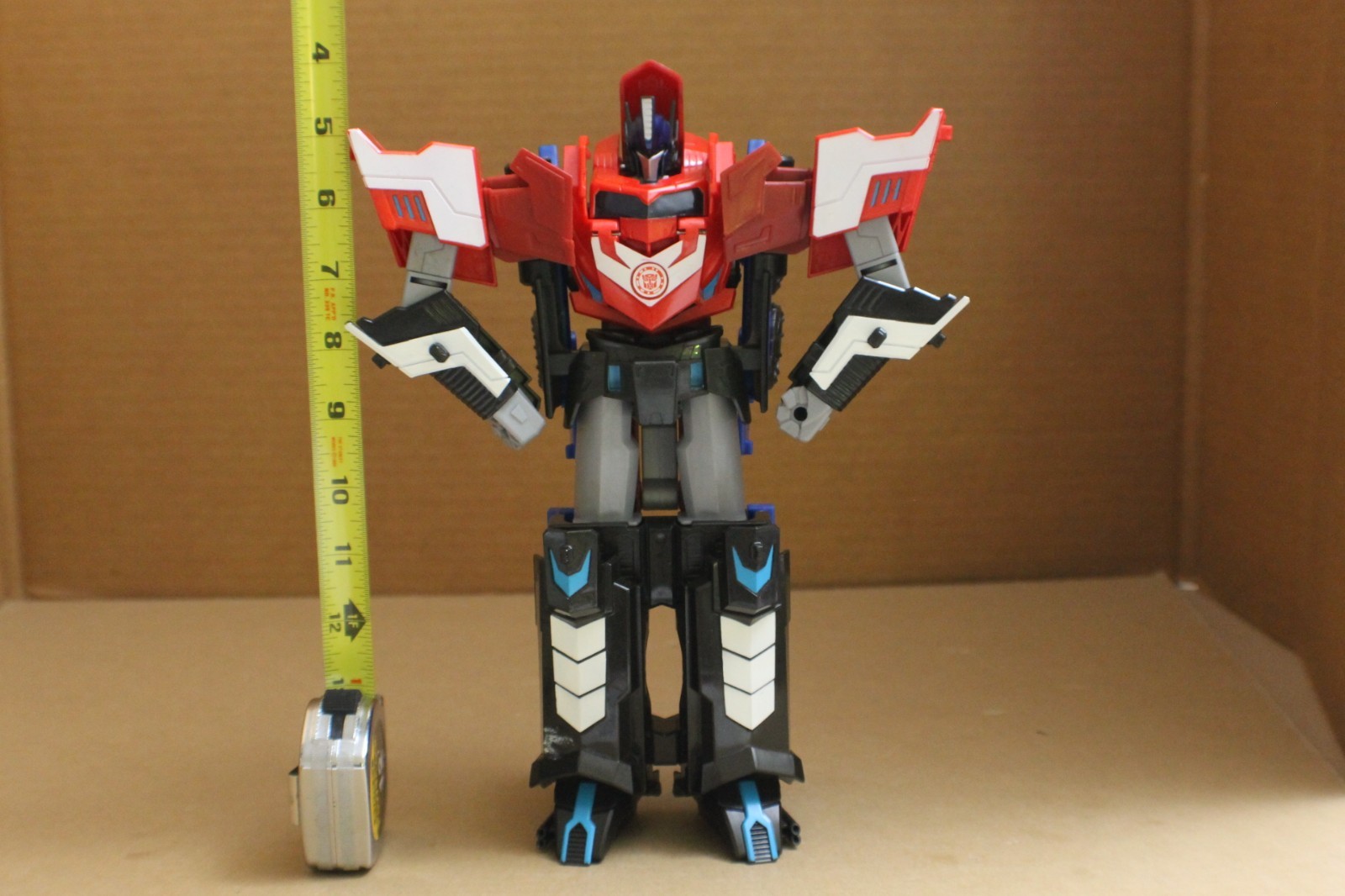 USED Transformers Robots in Disguise Mega Optimus Prime Large Action Figure 2015