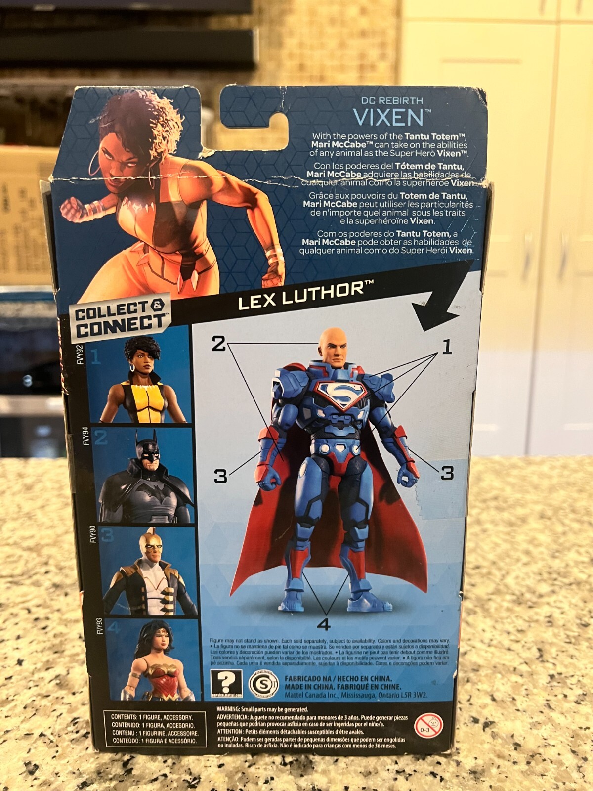 DC Multiverse VIXEN Action Figure Lex Luthor Torso Rebirth Series by Mattel 2018