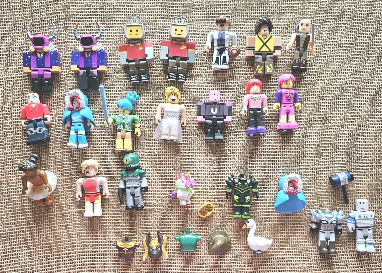 Large Lot Of Roblox Figures Celebrities, Simulator, Mystery & Parts