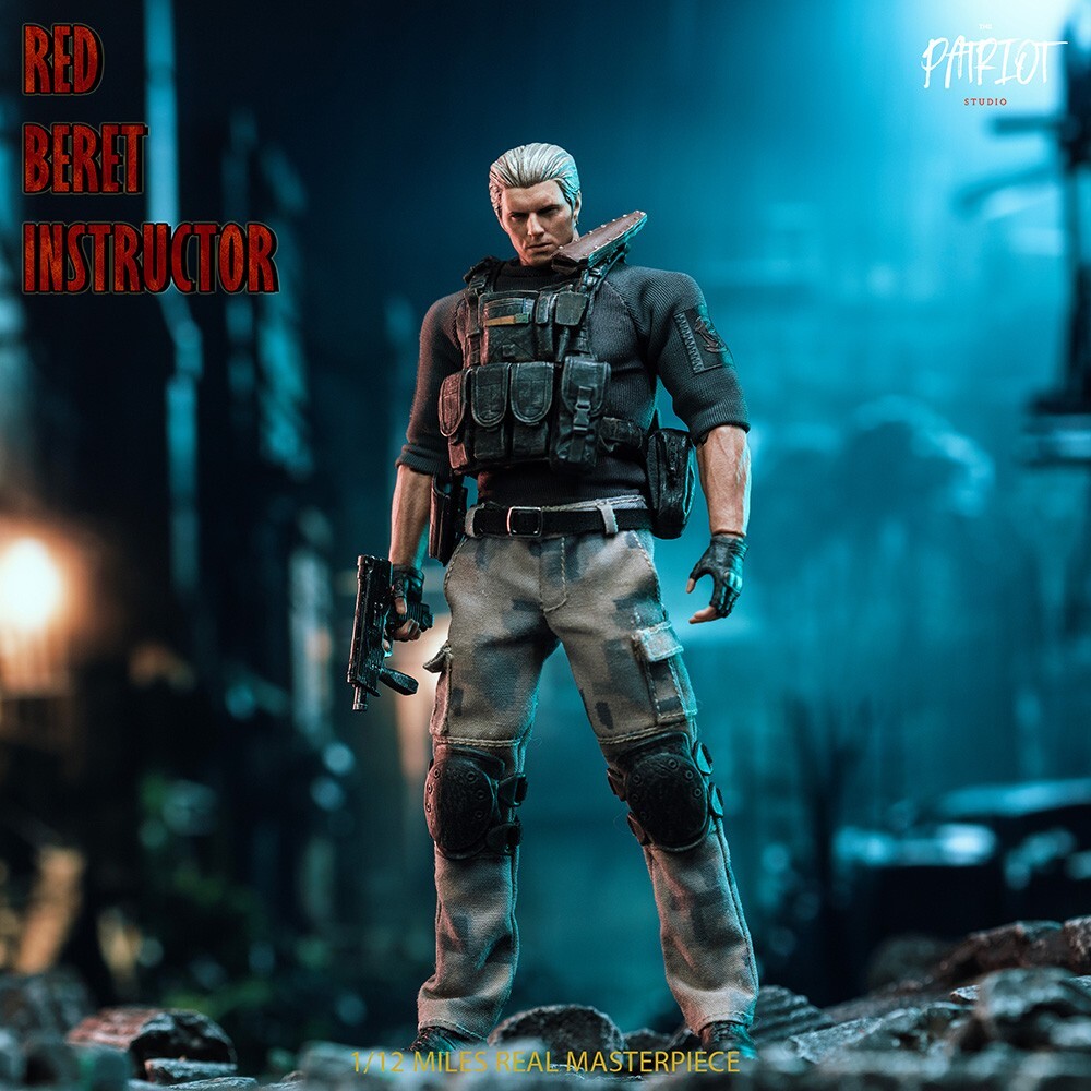 The Patriot Studio 1/12 Red Beret Instructor Jack Krauser Male Action Figure Toy