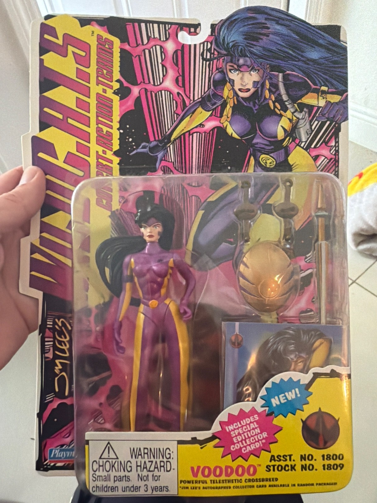 Vintage 1994 Playmates WildC.A.T.s Voodoo 5&Prime; Action Figure MOC NEW Sealed #1809
