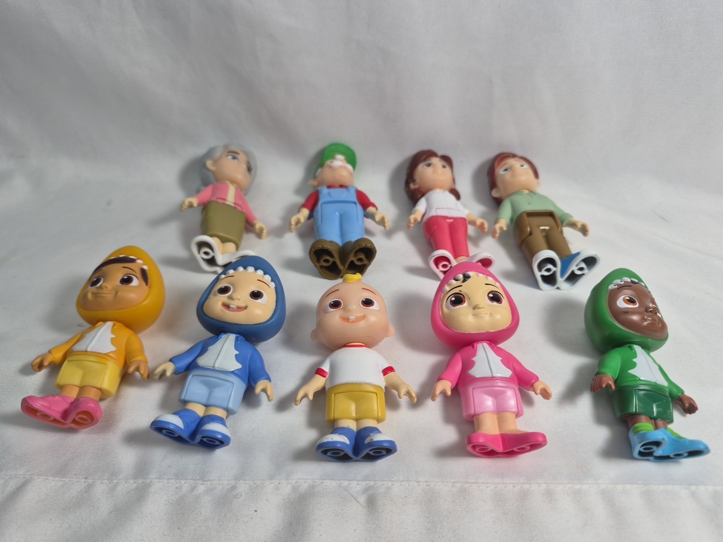9 Pc. Cocomelon Family Friends Figures JJ 2021 Moonbug Jazzwares Plastic Figurin