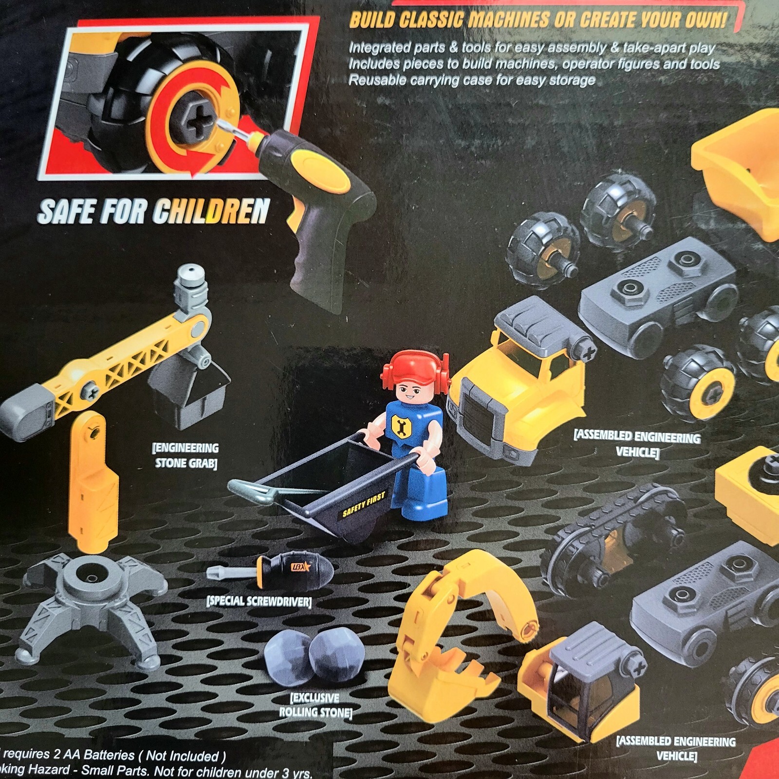 4 In 1 TAKE APART CONSTRUCTION MACHINE, JOYIN 10945 CONSTRUCTION TEAM