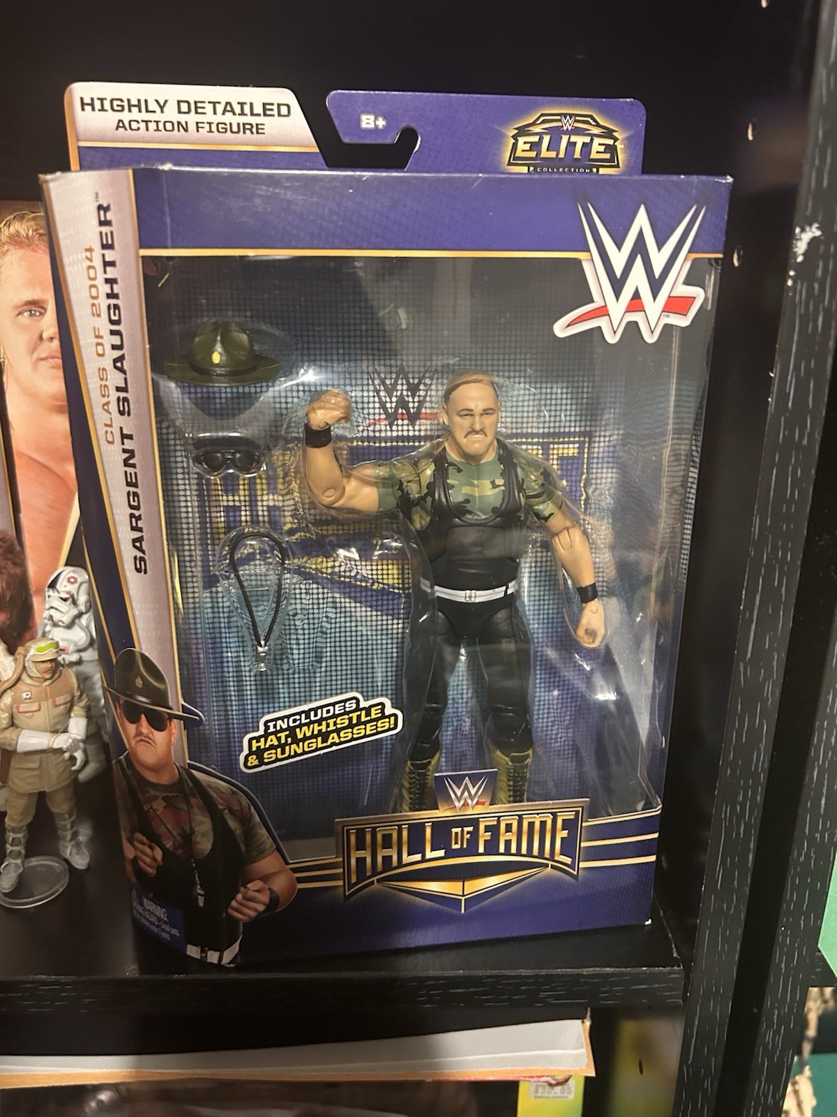 WWE Elite Hall Of Fame Sergeant Slaughter Wrestling Figure Class 2004 WWF Mattel