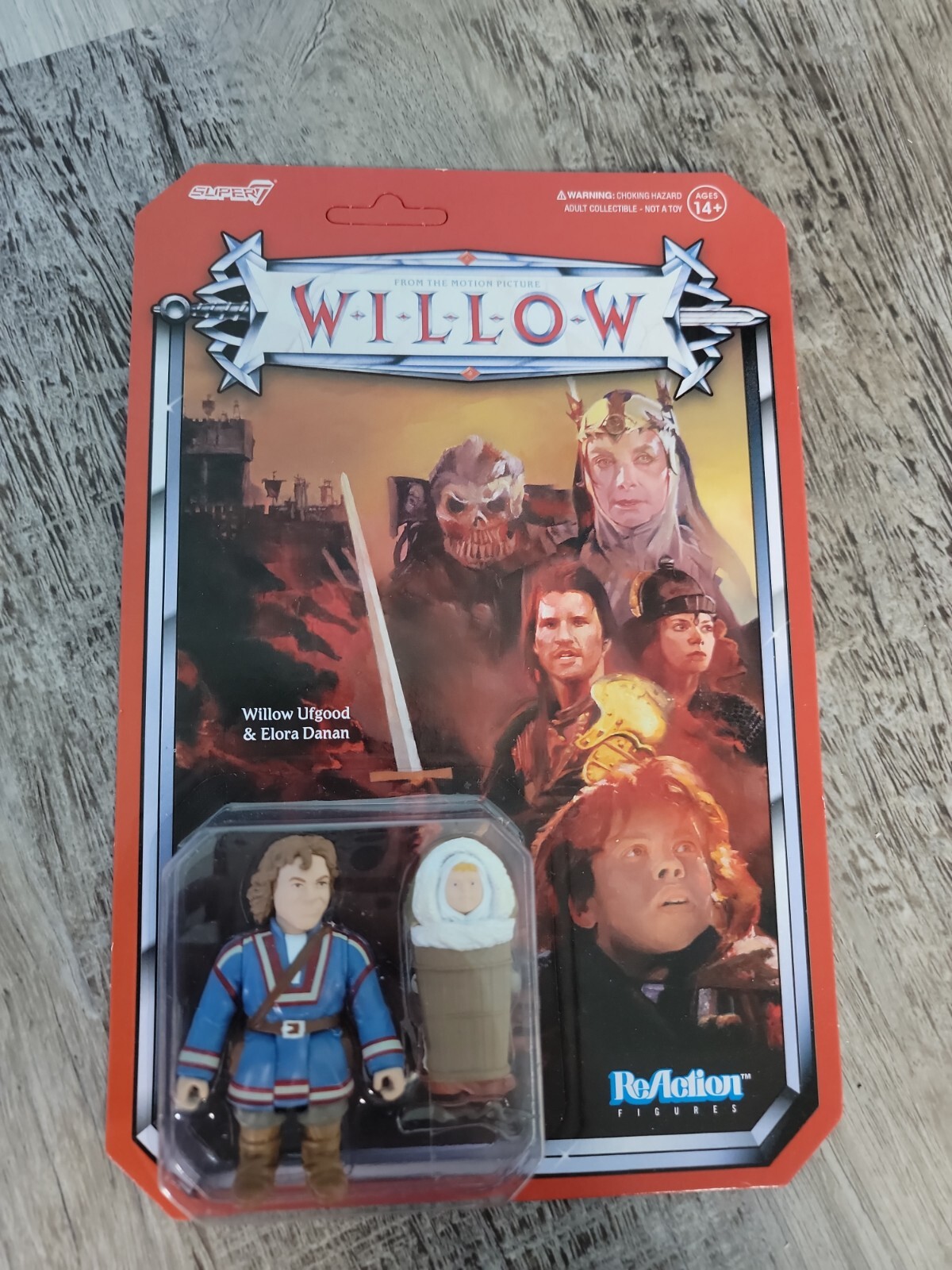 D23 Expo limited exclusive Super7 Reaction Willow 3.75&Prime; Rare New Unpunched