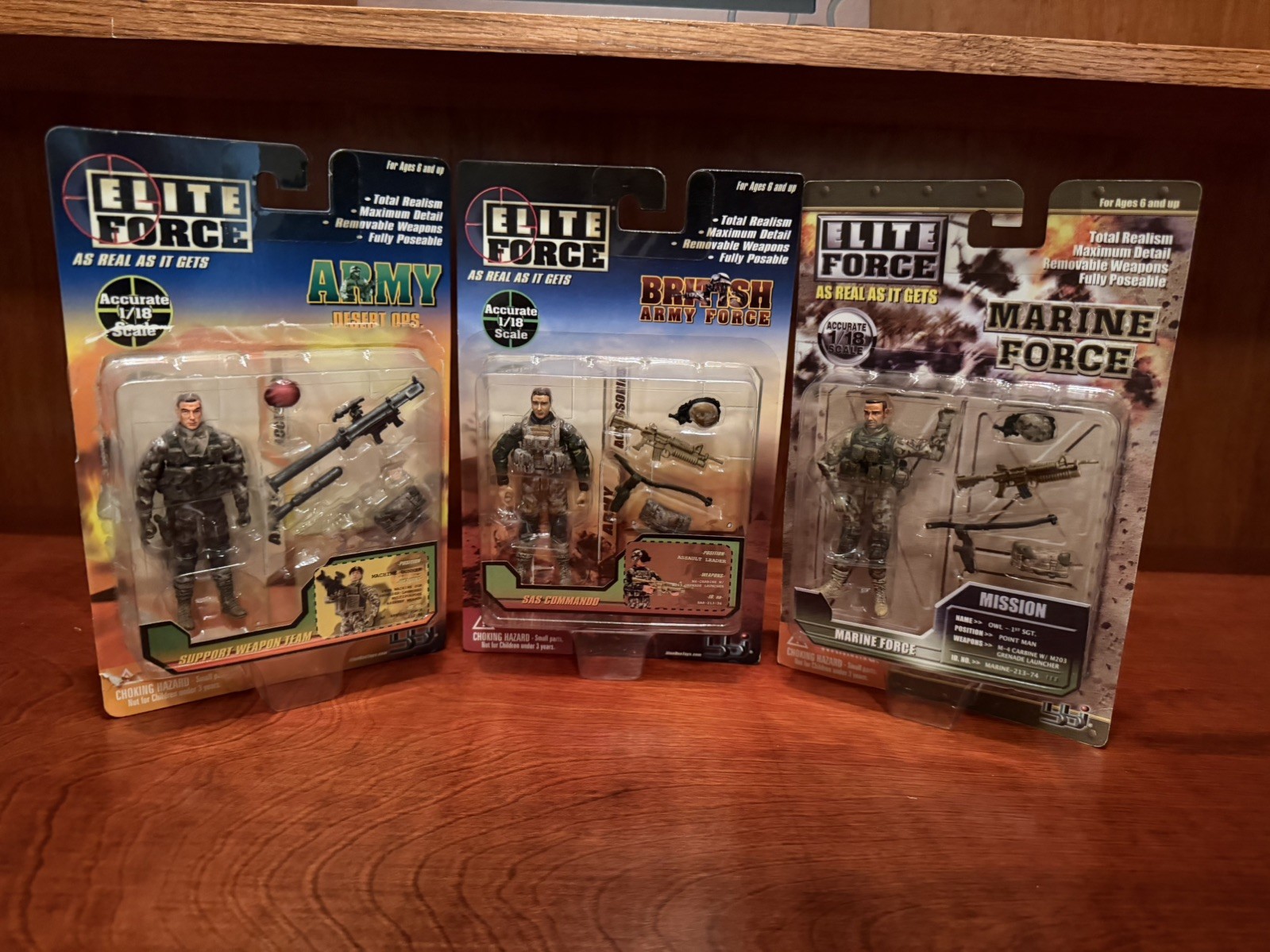 BBI 1:18 Blue Box Toys Elite Force Lot of 3 Figures with Weapons NEW GI Joe