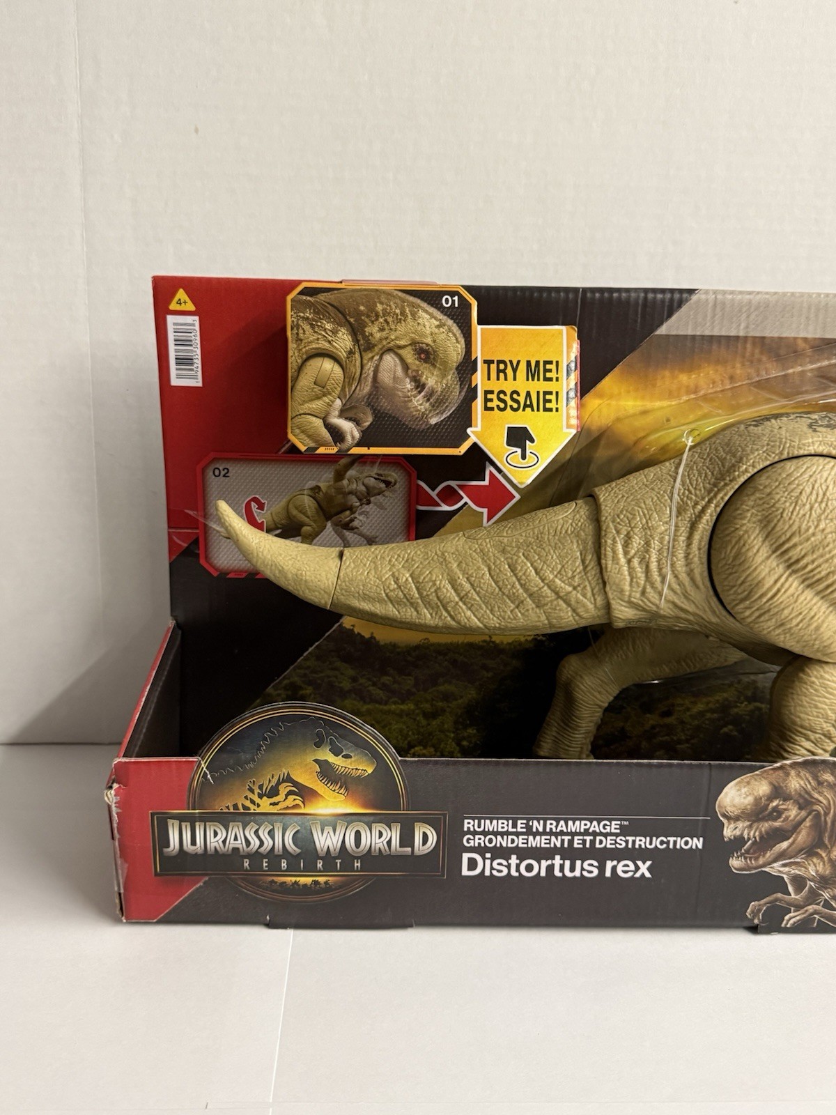 Jurassic World Distortus Rex Action Figure Large 22” Rumble Rampage Dinosaur New