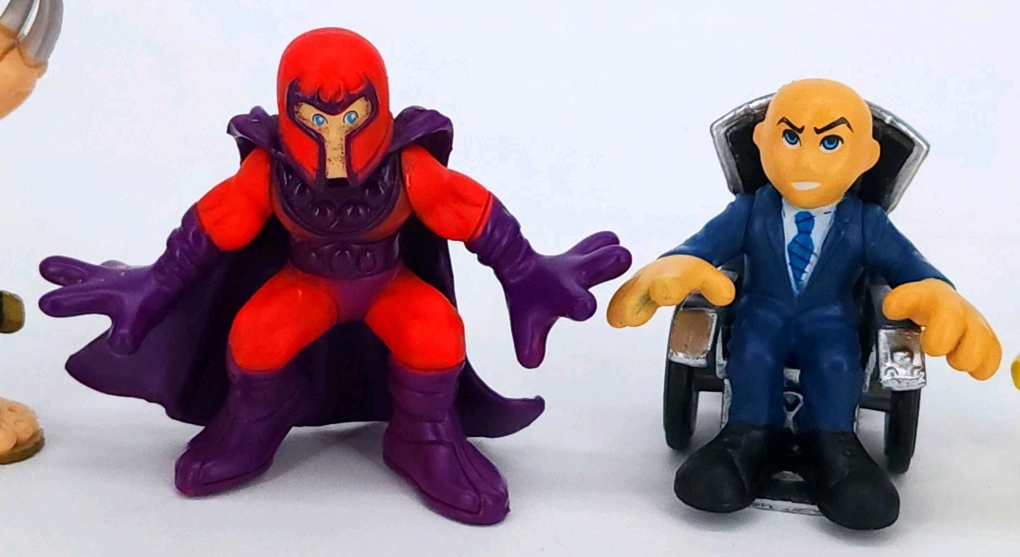 Hasbro Marvel Super Hero Squad Wolverine Polaris Magneto X-Men Action Figure Lot