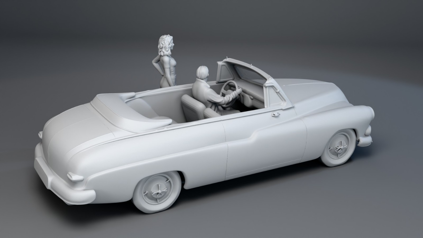 Grease Lightning Hellcat Crater Face Danny Cha-Cha 1:24 3D Printed 5 Figure Set
