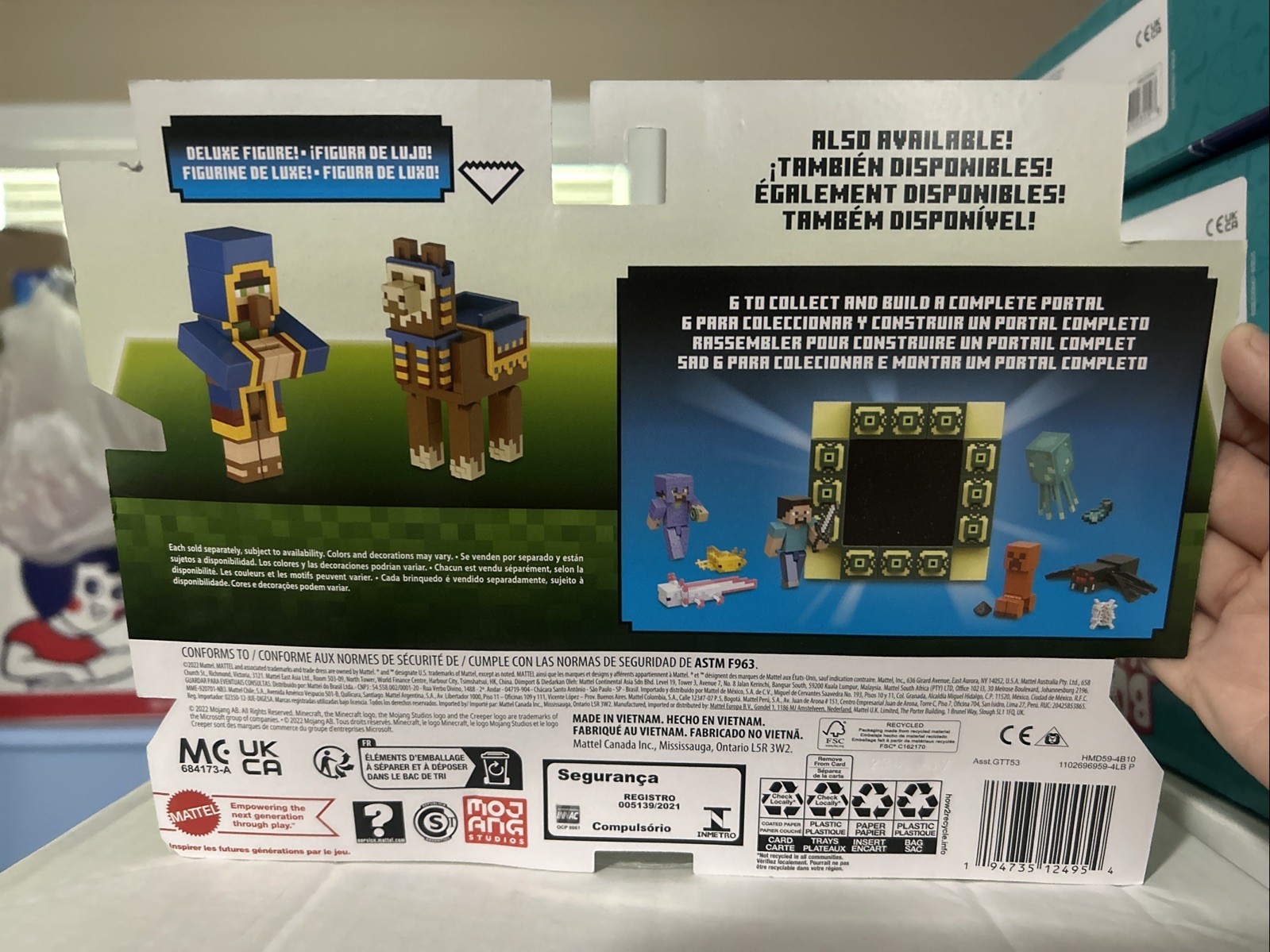 Minecraft Deluxe Figure 2-Pack WANDERING TRADER AND LLAMA
