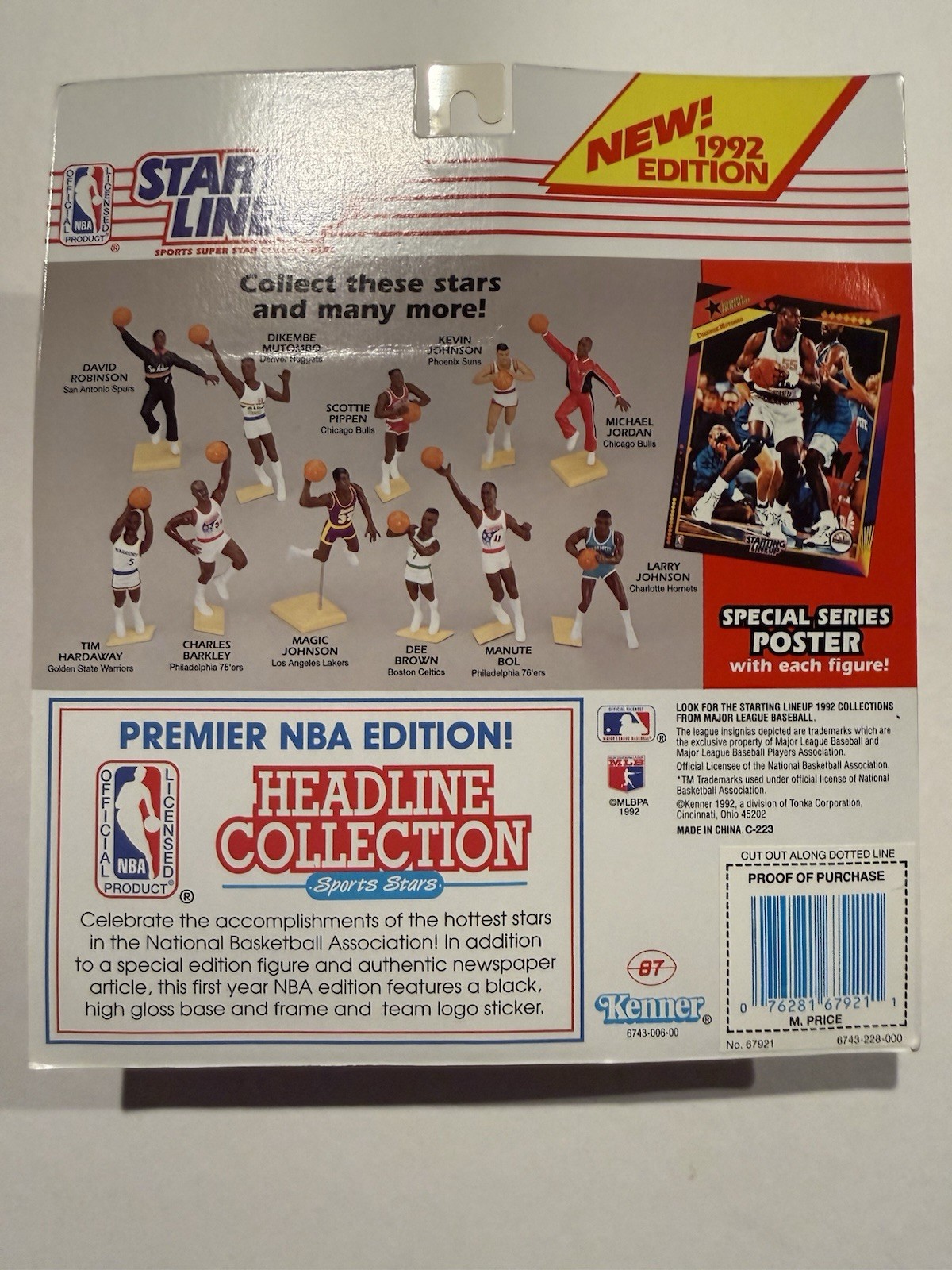 💥🏀 1992 MARK PRICE Starting Lineup, Cleveland Cav’s, NBA, Card & Poster 🏀💥
