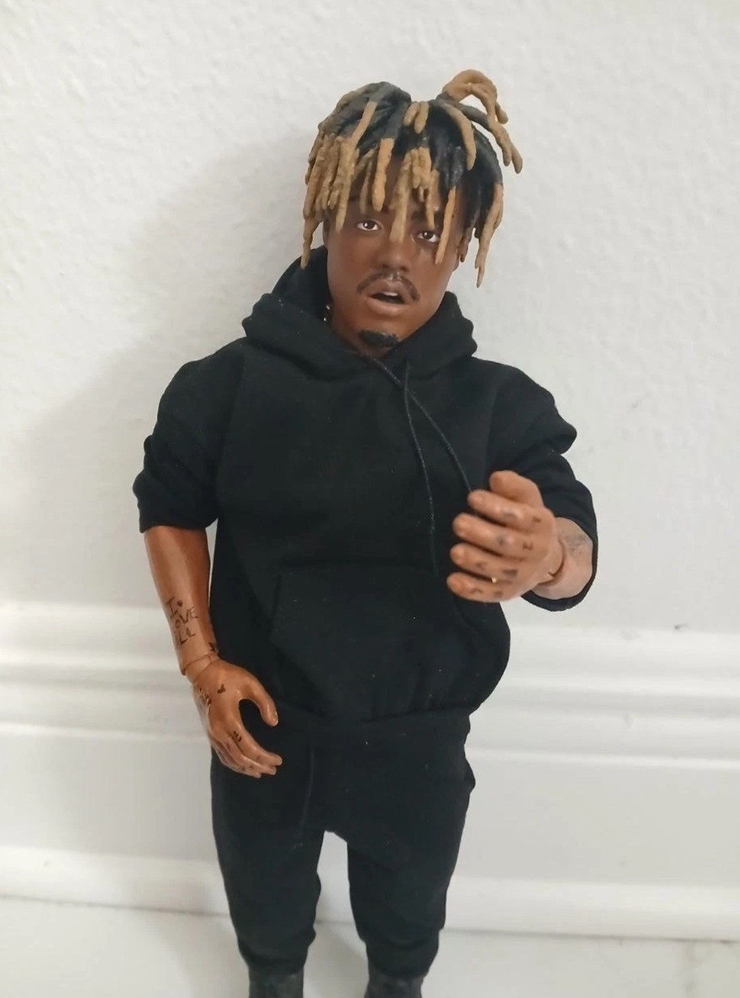 Custom1/6 scale Juice WRLD black jacket Rapper Figure 12  » PAINTED