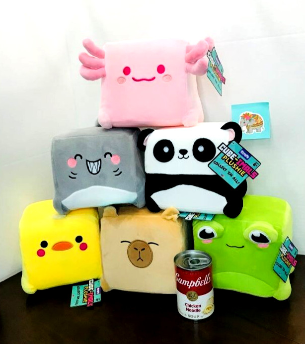 Ploofs **CUBE-IMALS « MEMORY FOAM ISH » PLUSHIE** You Choose YOUR Favorite NWT