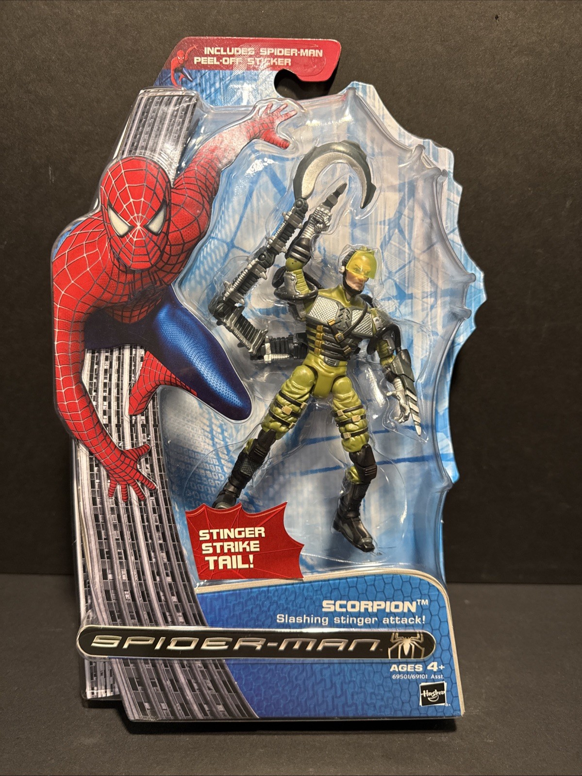 Spider-Man Scorpion with Stinger Strike Tail Action Figure Hasbro 2007