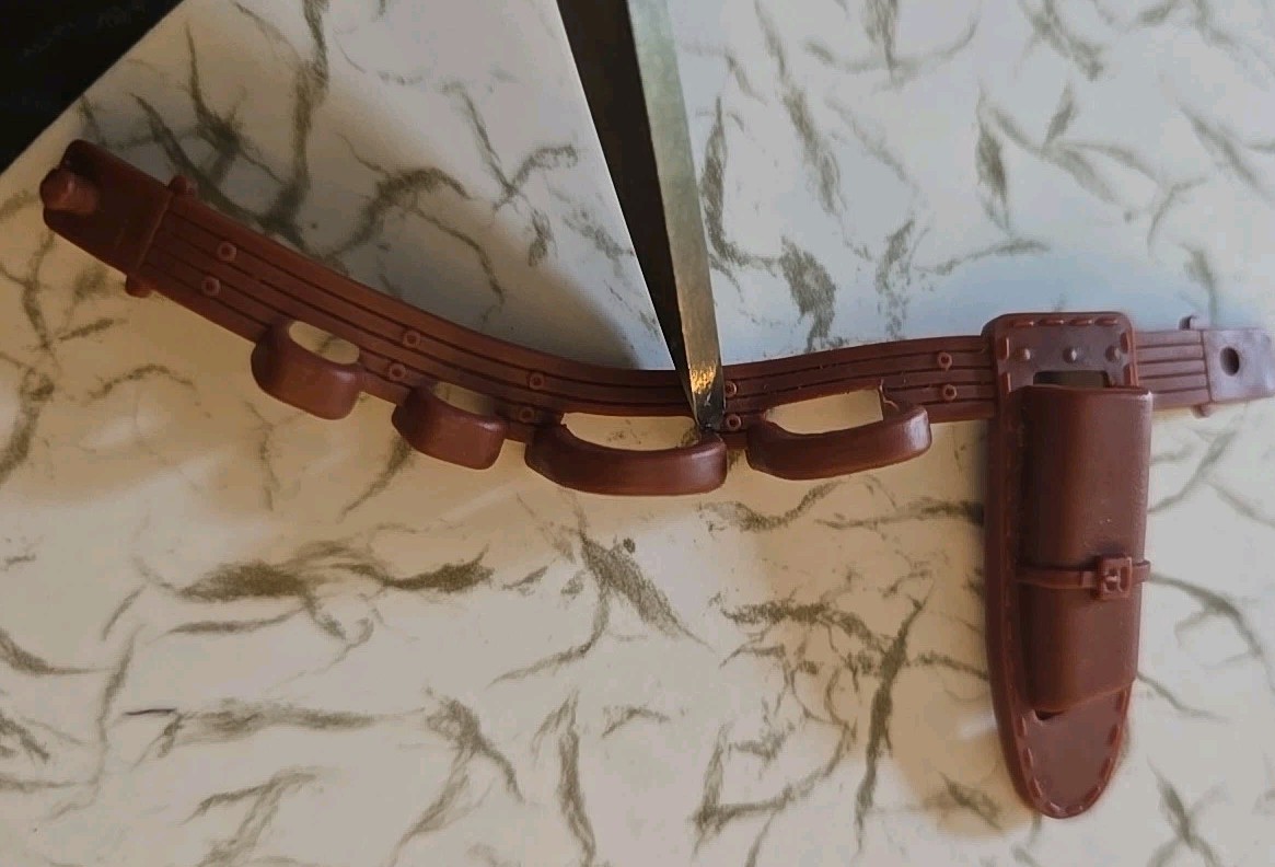 Vintage Coleco 1985 1986 Fire-Power Rambo The Force Freedom brown belt holster