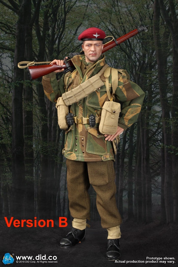 DID 1/6 12&Prime; WWII British 1st Airborne Division Red Devils Sergeant Charlie Ver.B