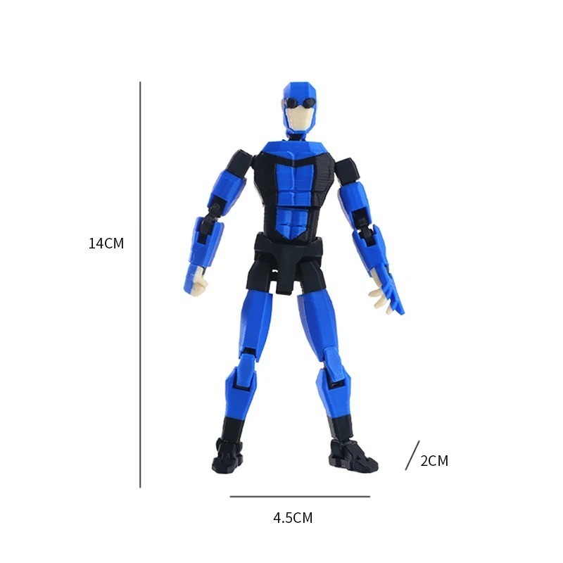 3D Printed Invincible Superhero Action Figures with Articulatable Limbs