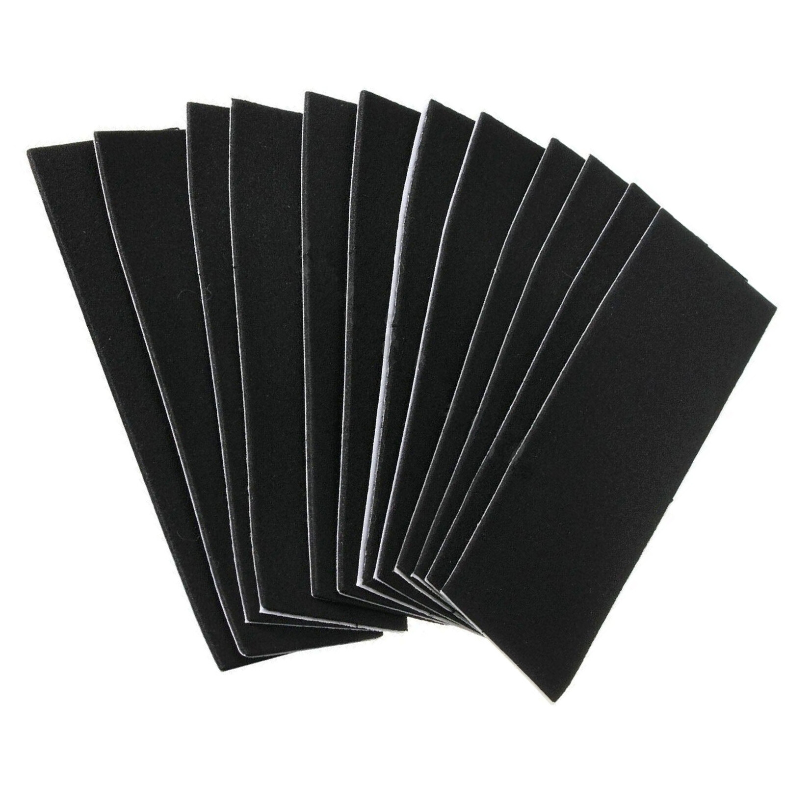 12pcs Self-Adhesive Wooden Fingerboard Deck Grip TapeStickers Skateboard A
