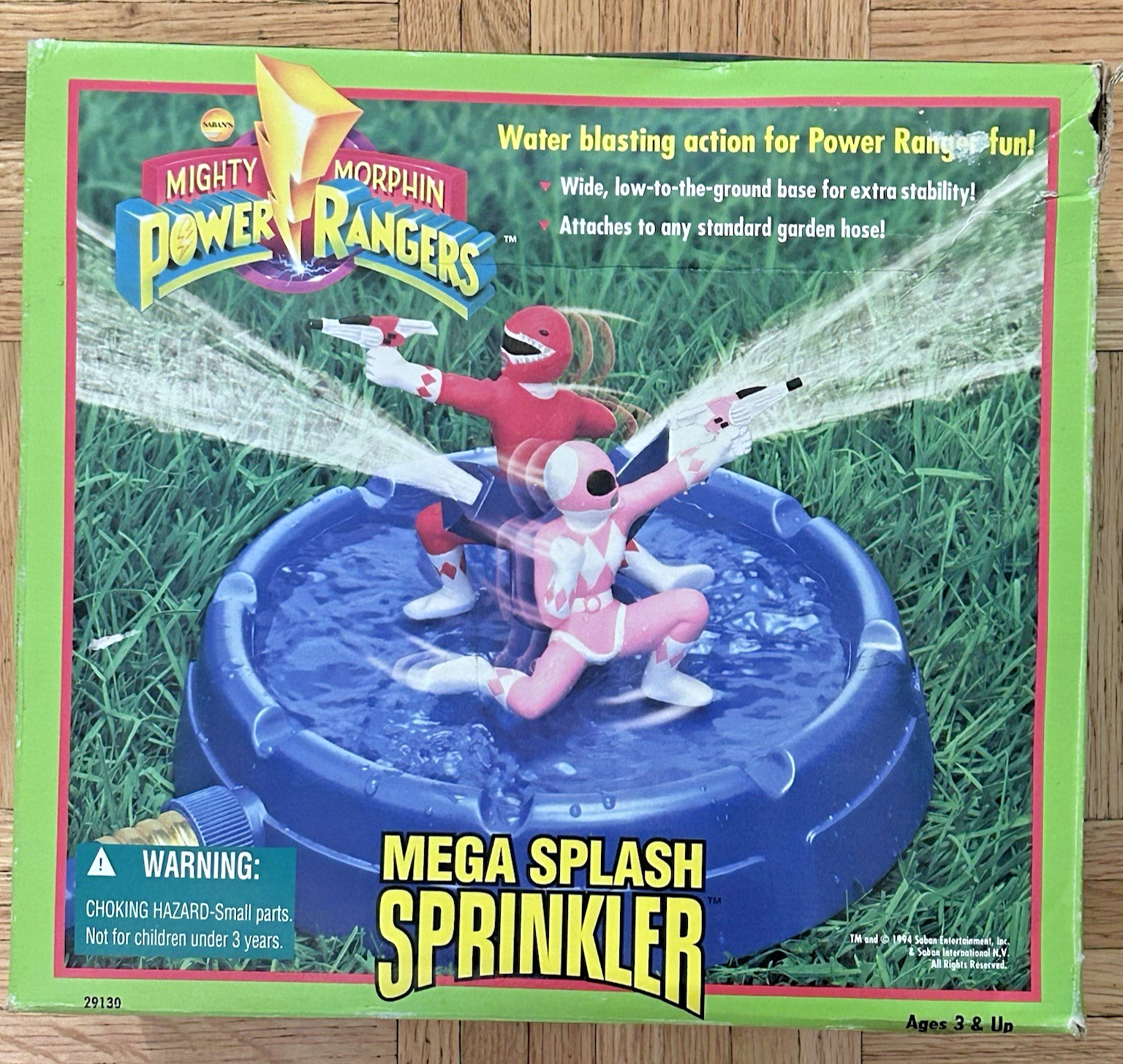 VTG 1994 Power Rangers Mega Splash Sprinkler Outdoor Activity Set