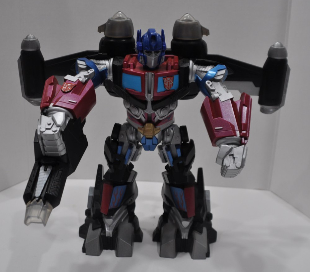 2008 Transformers Mega Power Bots OPTIMUS PRIME Hasbro 12&Prime; Lights Up & Talks