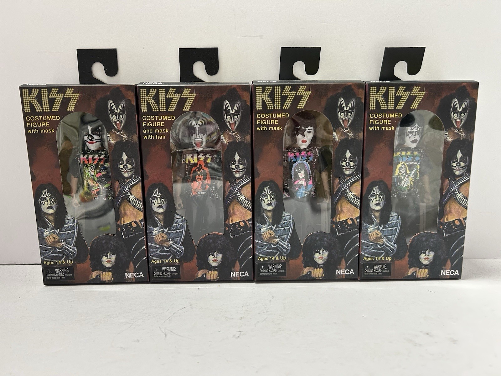 2025 NECA KISS Ben Cooper Costume Kids 5.5&Prime; Clothed Figure Set of 4 Series 11
