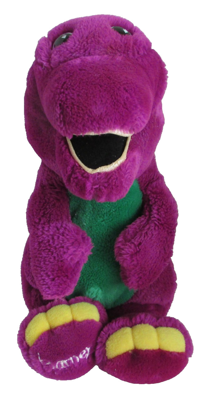 VINTAGE 1992 Barney The Dinosaur Plush Lyons Group Purple Stuffed Animal Toy 14&Prime;